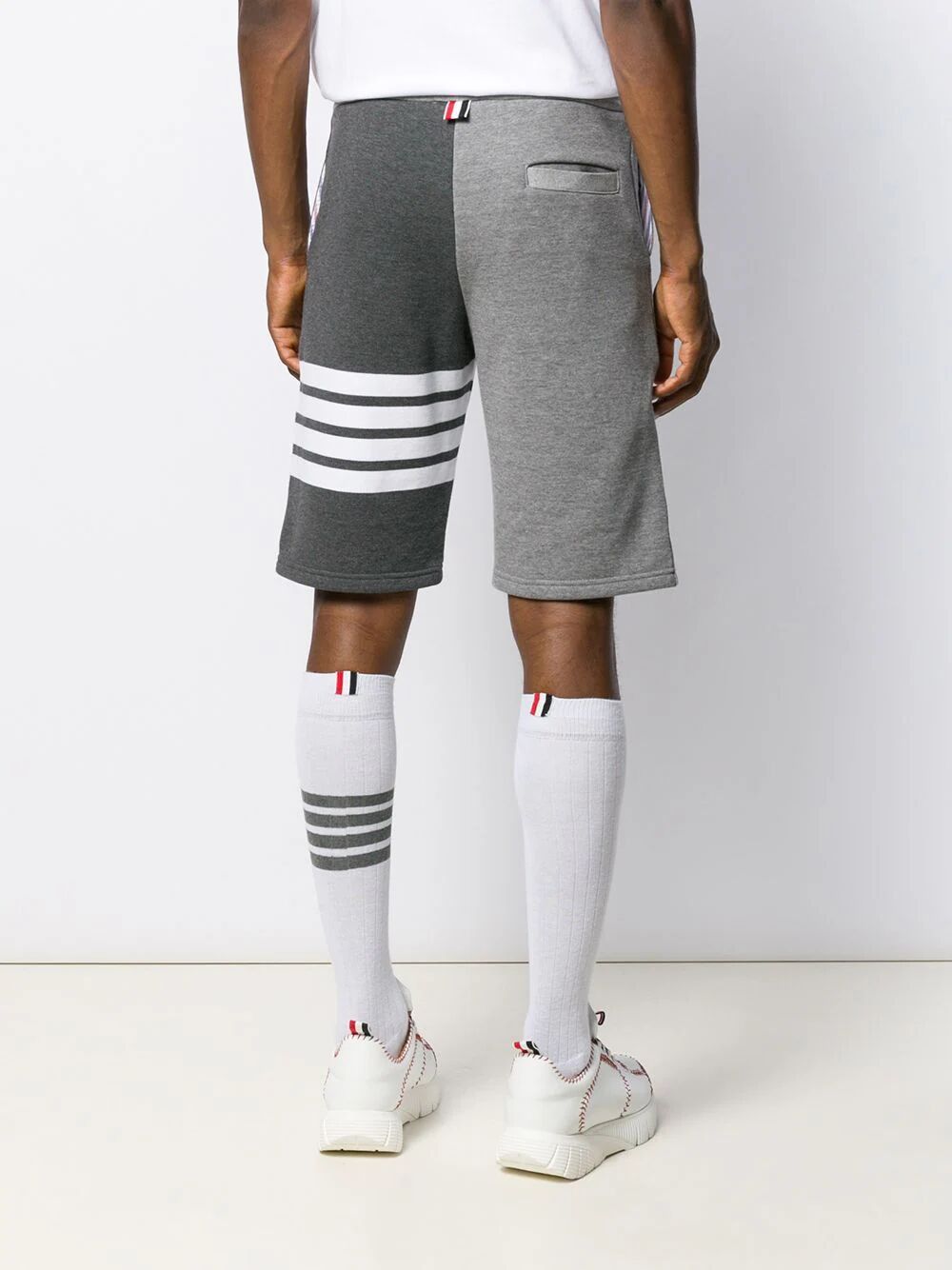 THOM BROWNE 4 Bar Stripe Tonal Track Shorts
