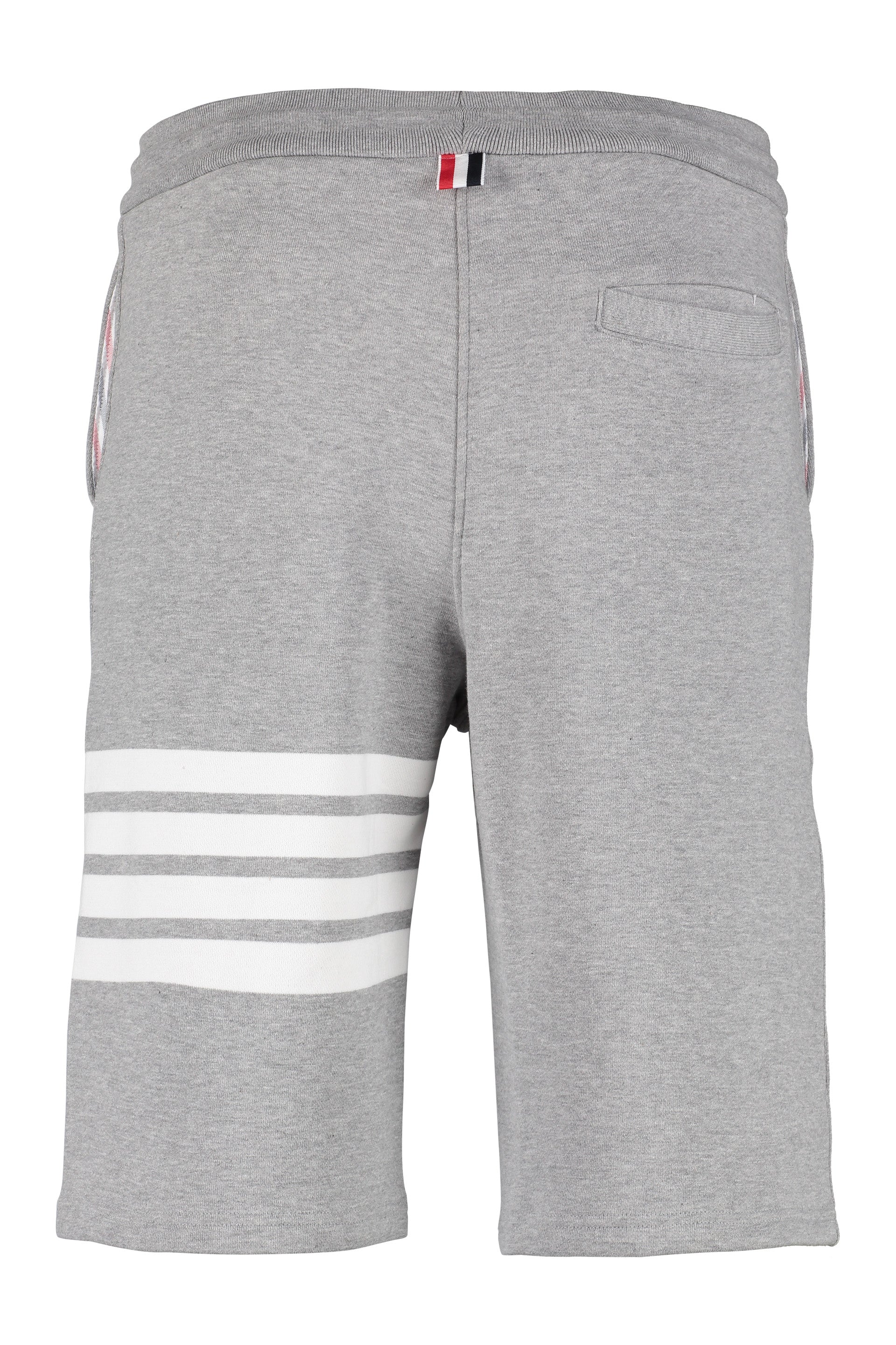 THOM BROWNE Men's Melange Cotton Bermuda Shorts - SS25