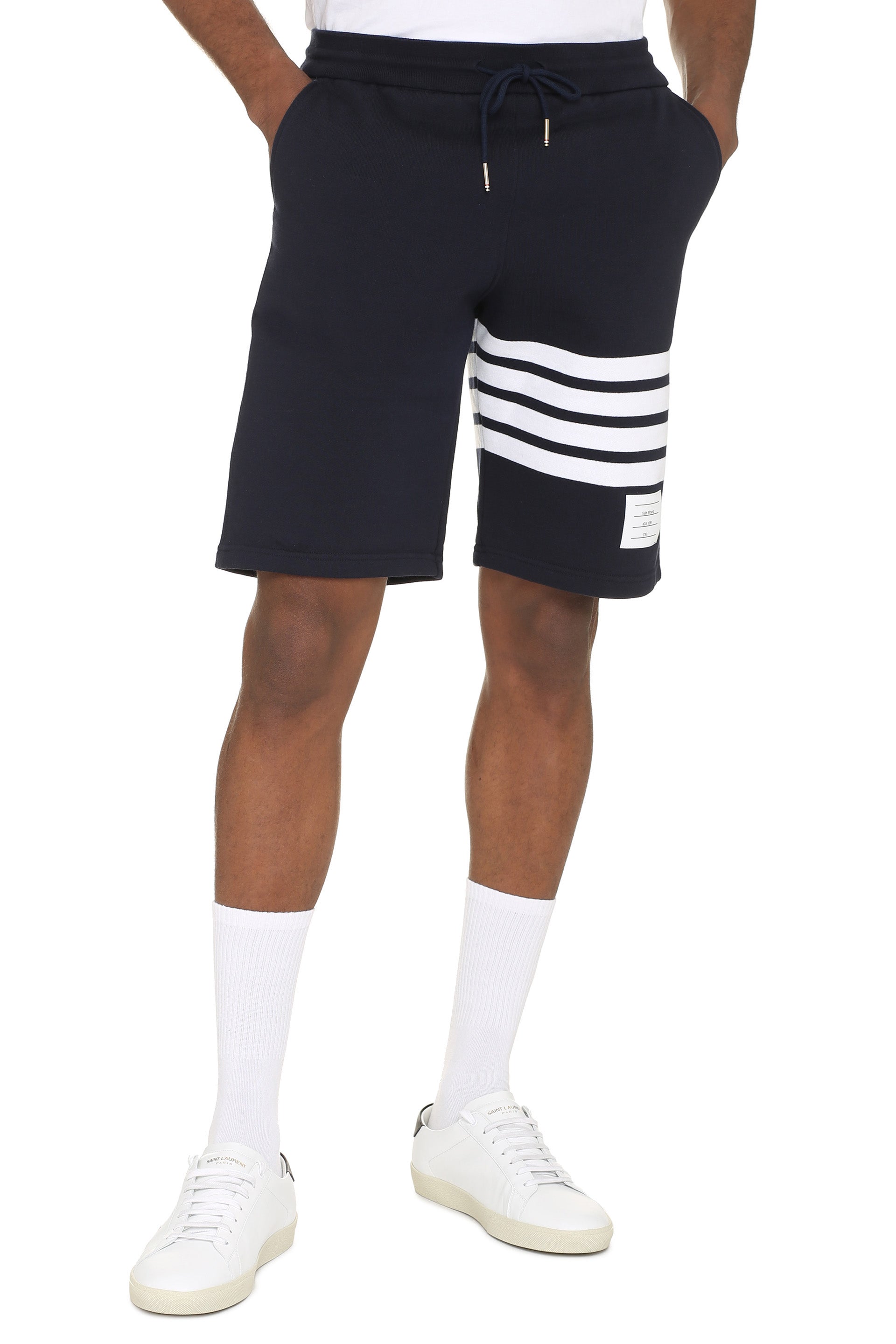 THOM BROWNE Classic Loopback 4-Bar Track Shorts