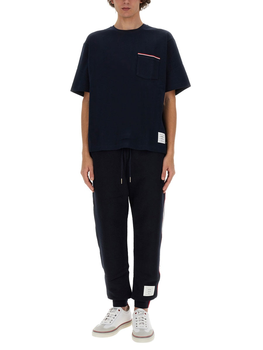 THOM BROWNE Classic Cotton Fleece Pants - Size 3 JP