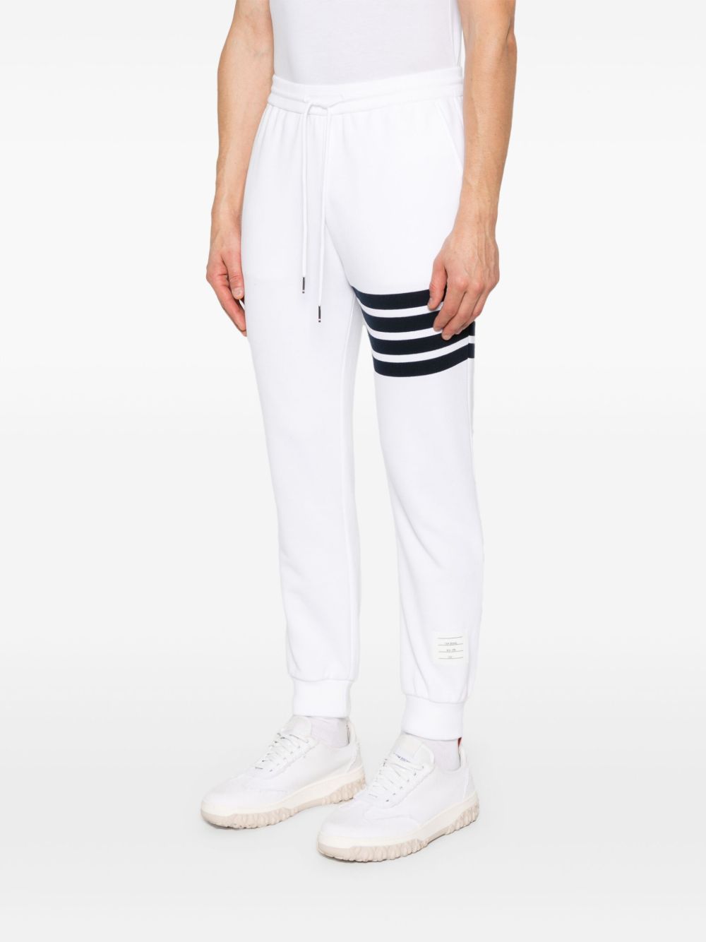 THOM BROWNE Signature 4-Bar Cotton Sweatpants