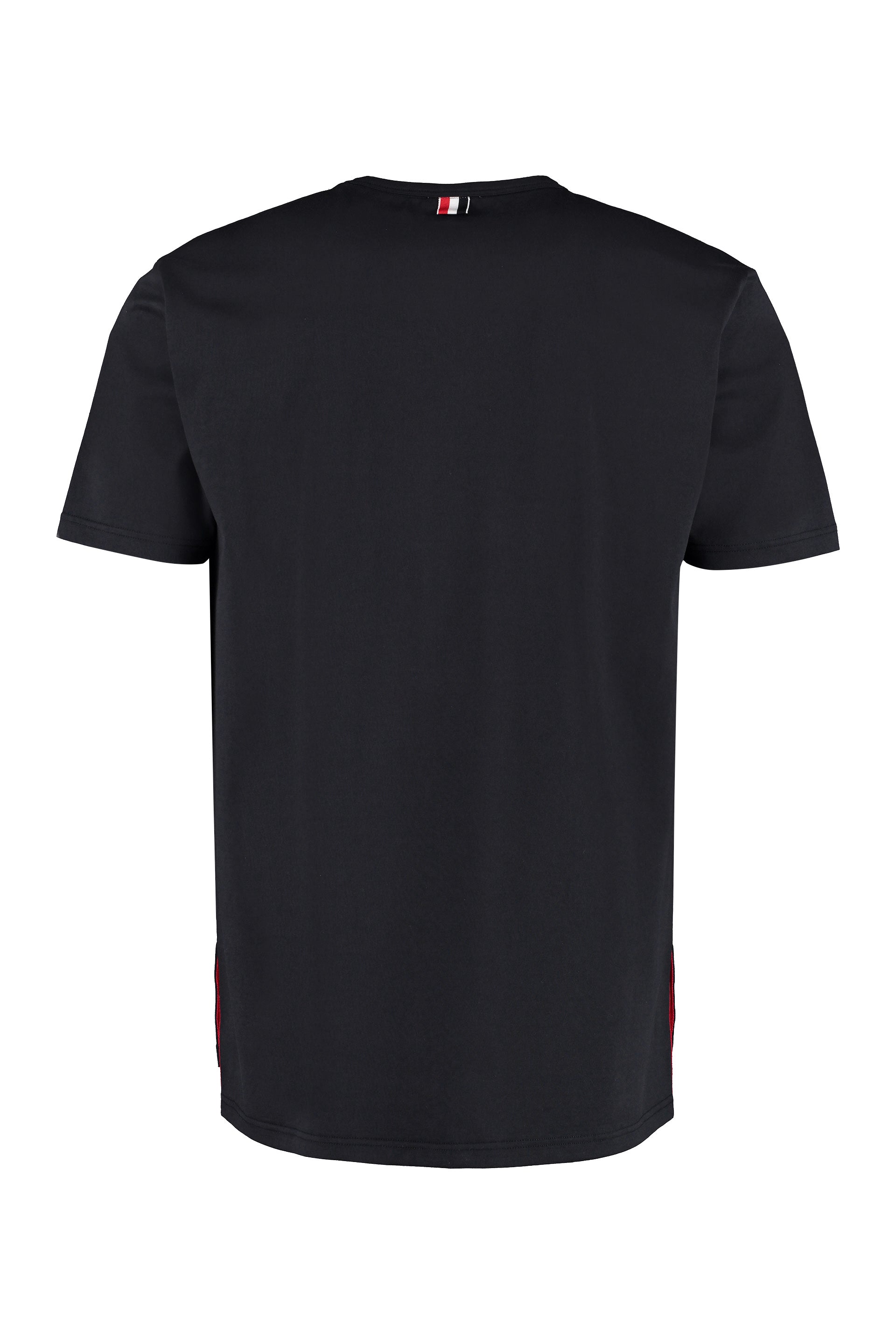 THOM BROWNE Midnight Cotton T-Shirt for Men