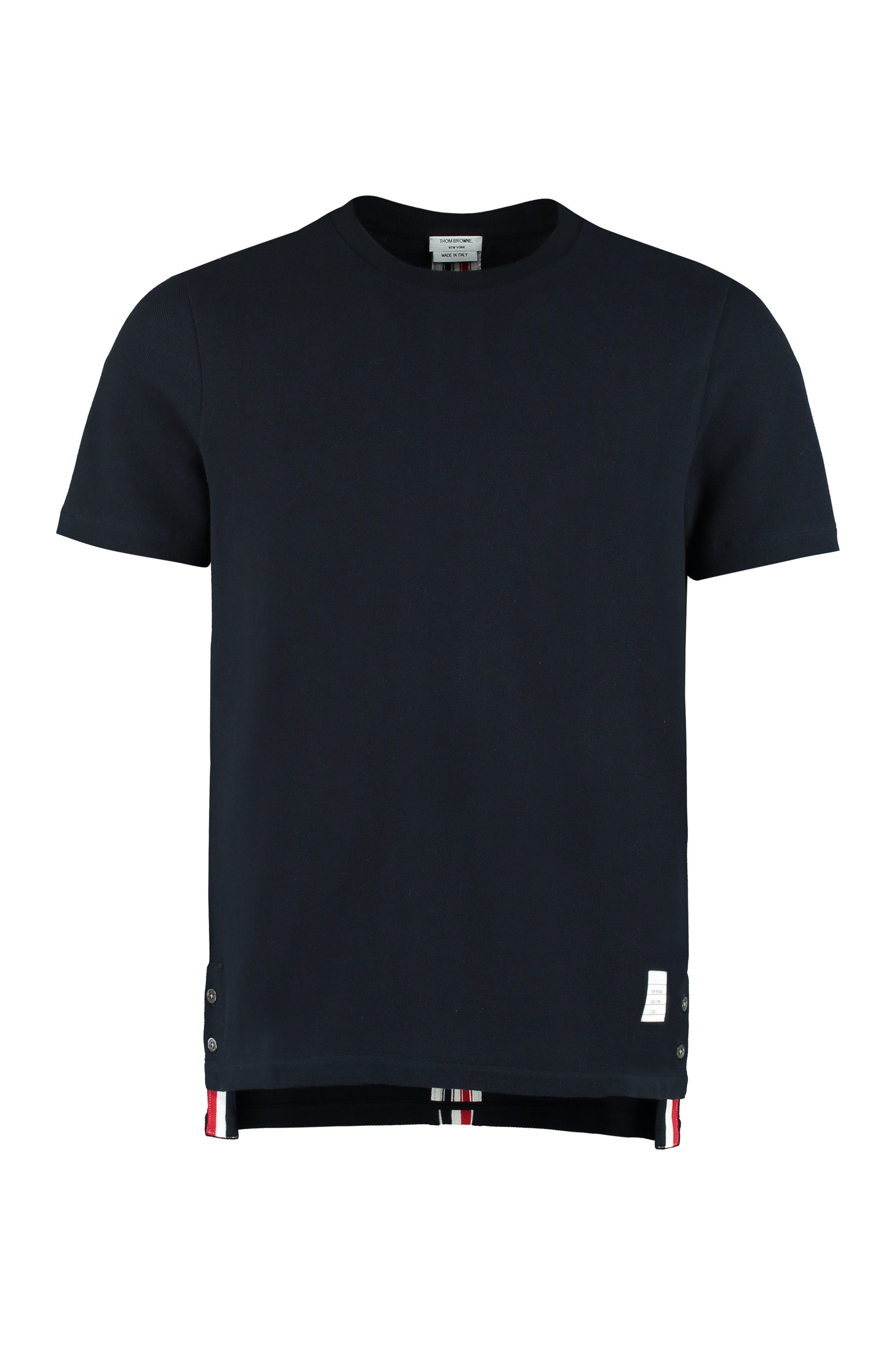 THOM BROWNE Piqué Cotton T-Shirt - Sizes Available: XXS to XXL