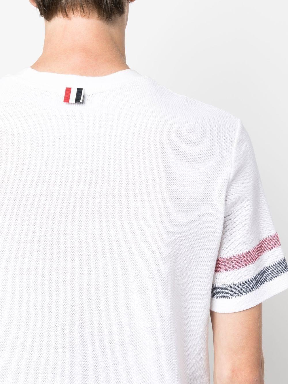 THOM BROWNE Cotton Crew Neck T-Shirt for Men - Classic Fit