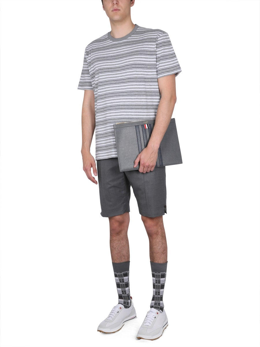 THOM BROWNE Striped T-Shirt for Men - SS23 Collection