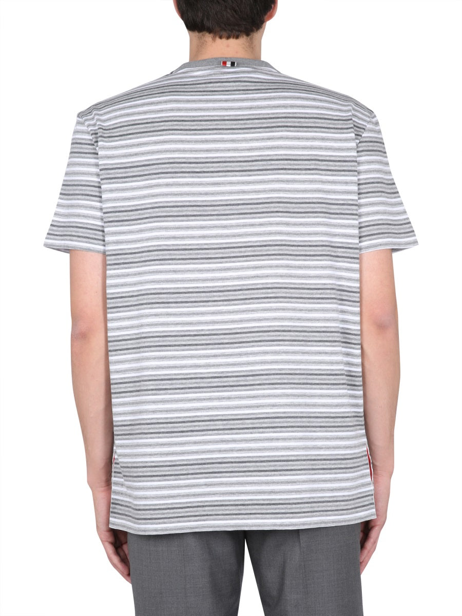 THOM BROWNE Striped T-Shirt for Men - SS23 Collection
