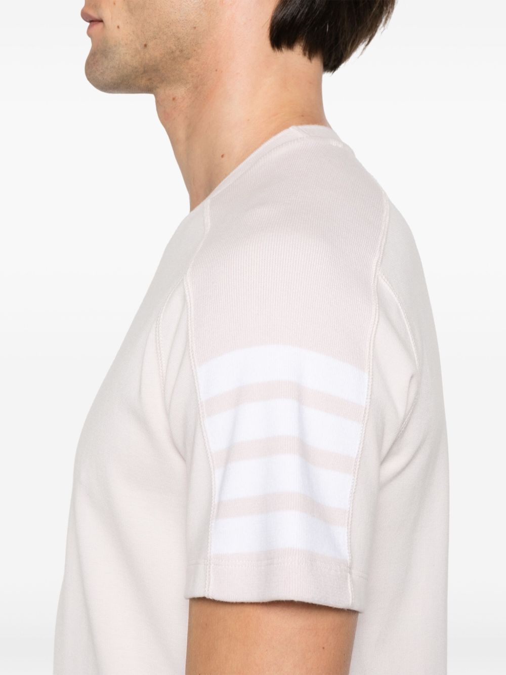 THOM BROWNE Crew Neck Mini Tee for Men