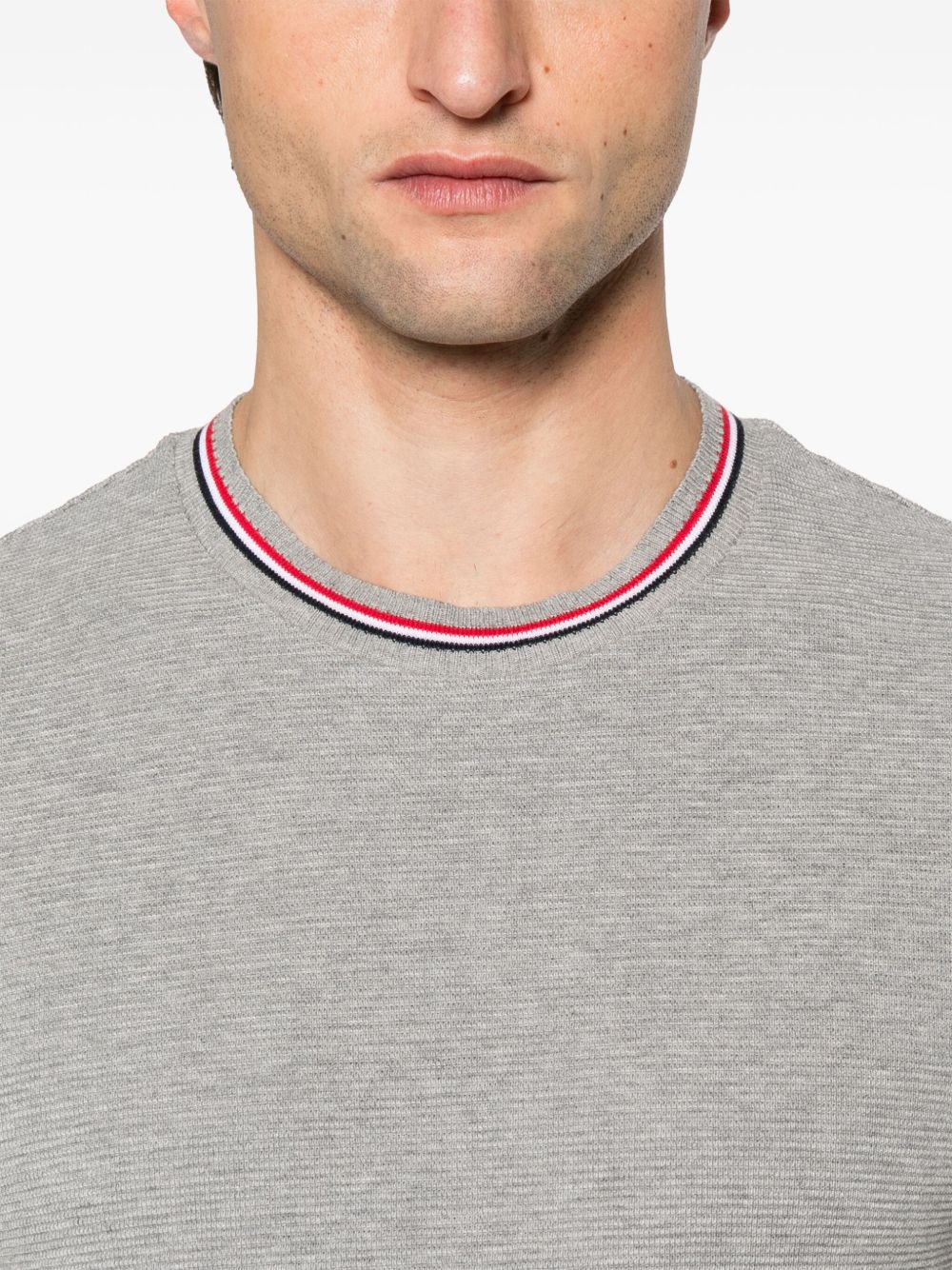 THOM BROWNE Stylish Button-Up Cotton T-Shirt for Men