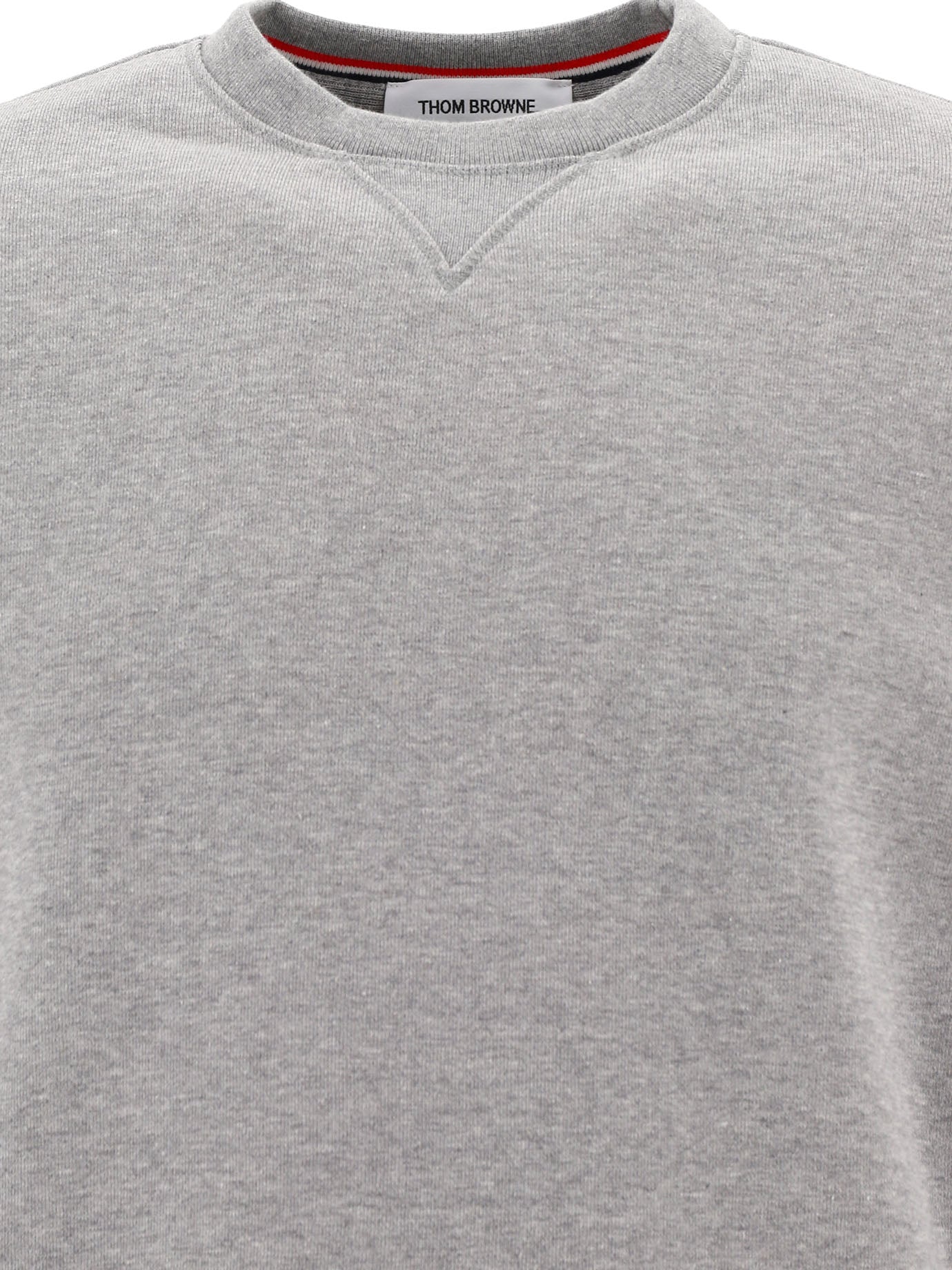 THOM BROWNE Classic Loopback Sweatshirt with Engineered 4 Bar