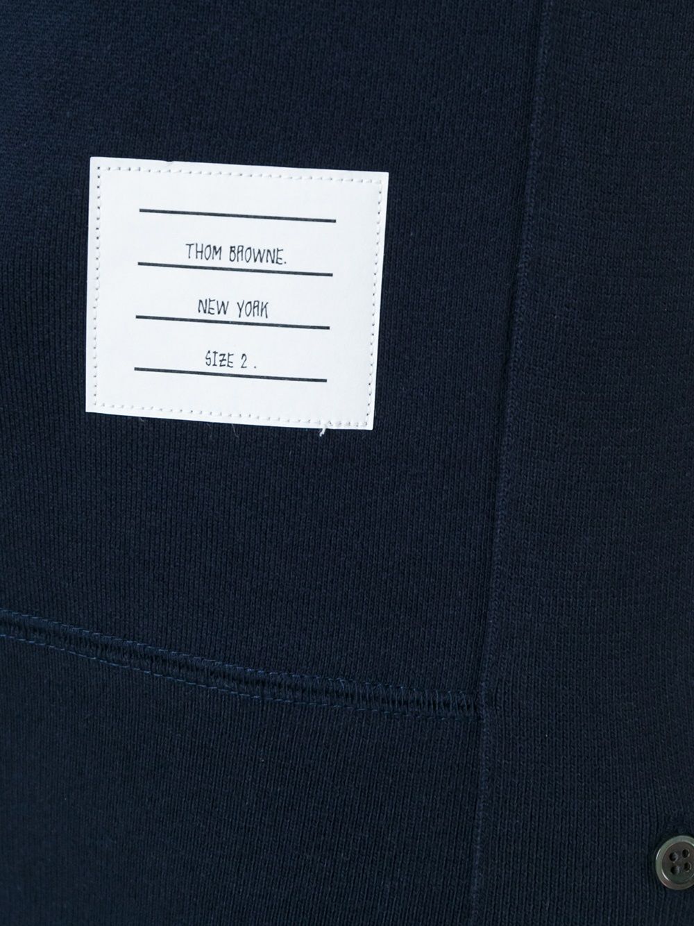 THOM BROWNE Classic Loopback Sweatshirt with Engineered 4 Bar - Men