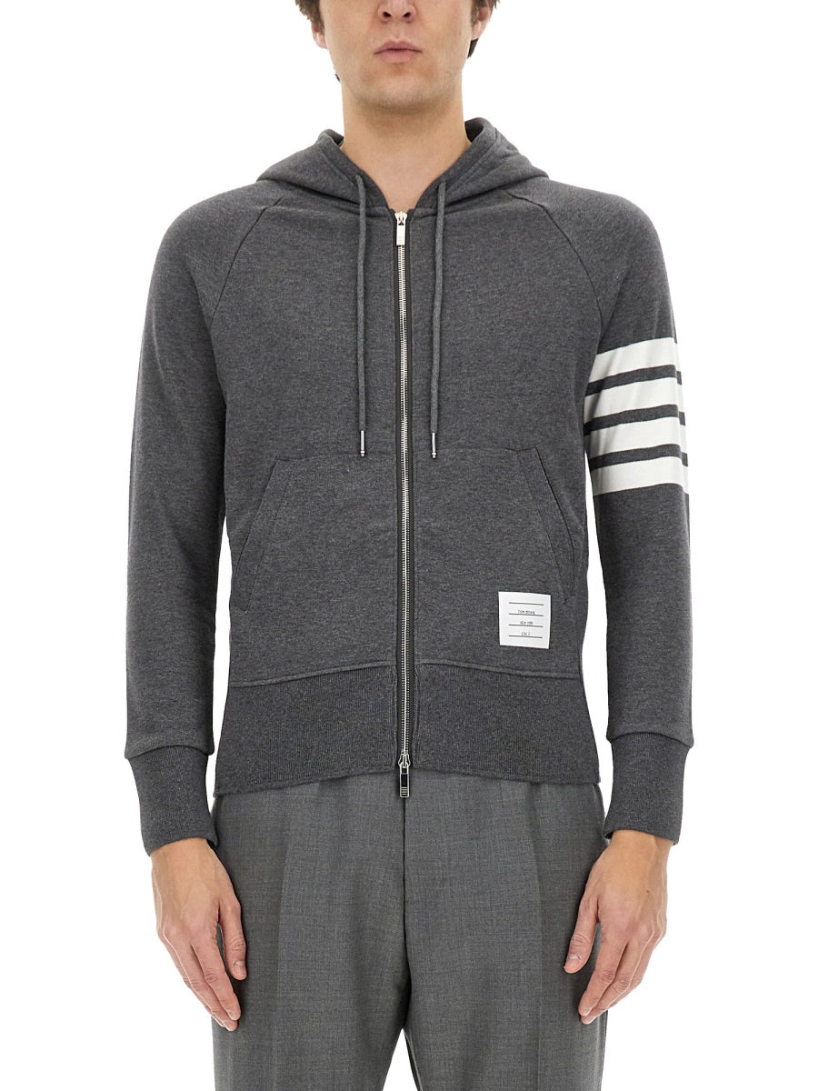 THOM BROWNE Classic Hoodie Sweatshirt - Size 2