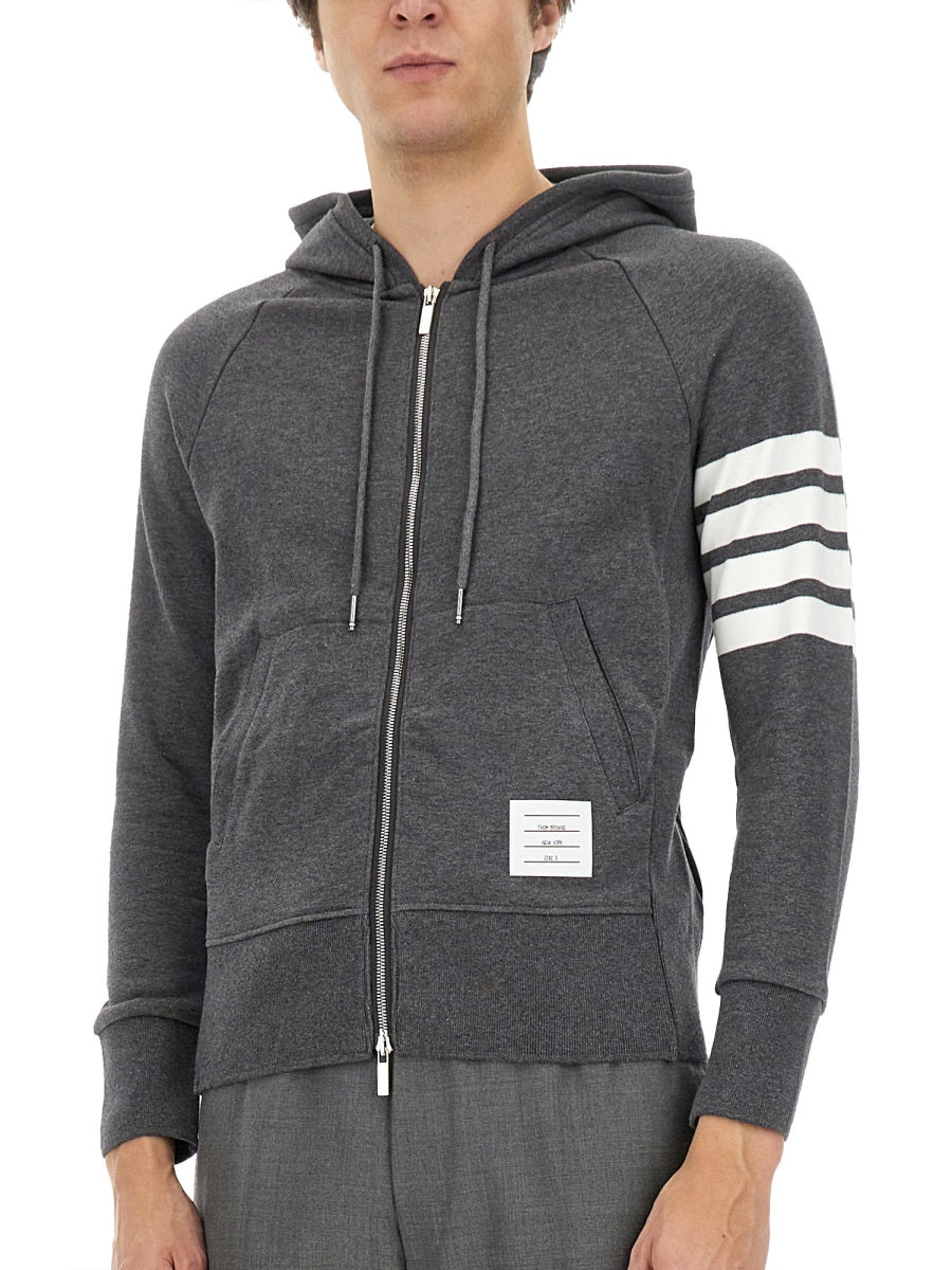 THOM BROWNE Classic Hoodie Sweatshirt - Size 2