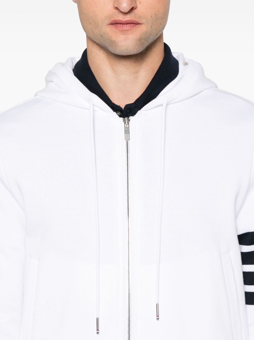THOM BROWNE 4-Bar Cotton Hoodie