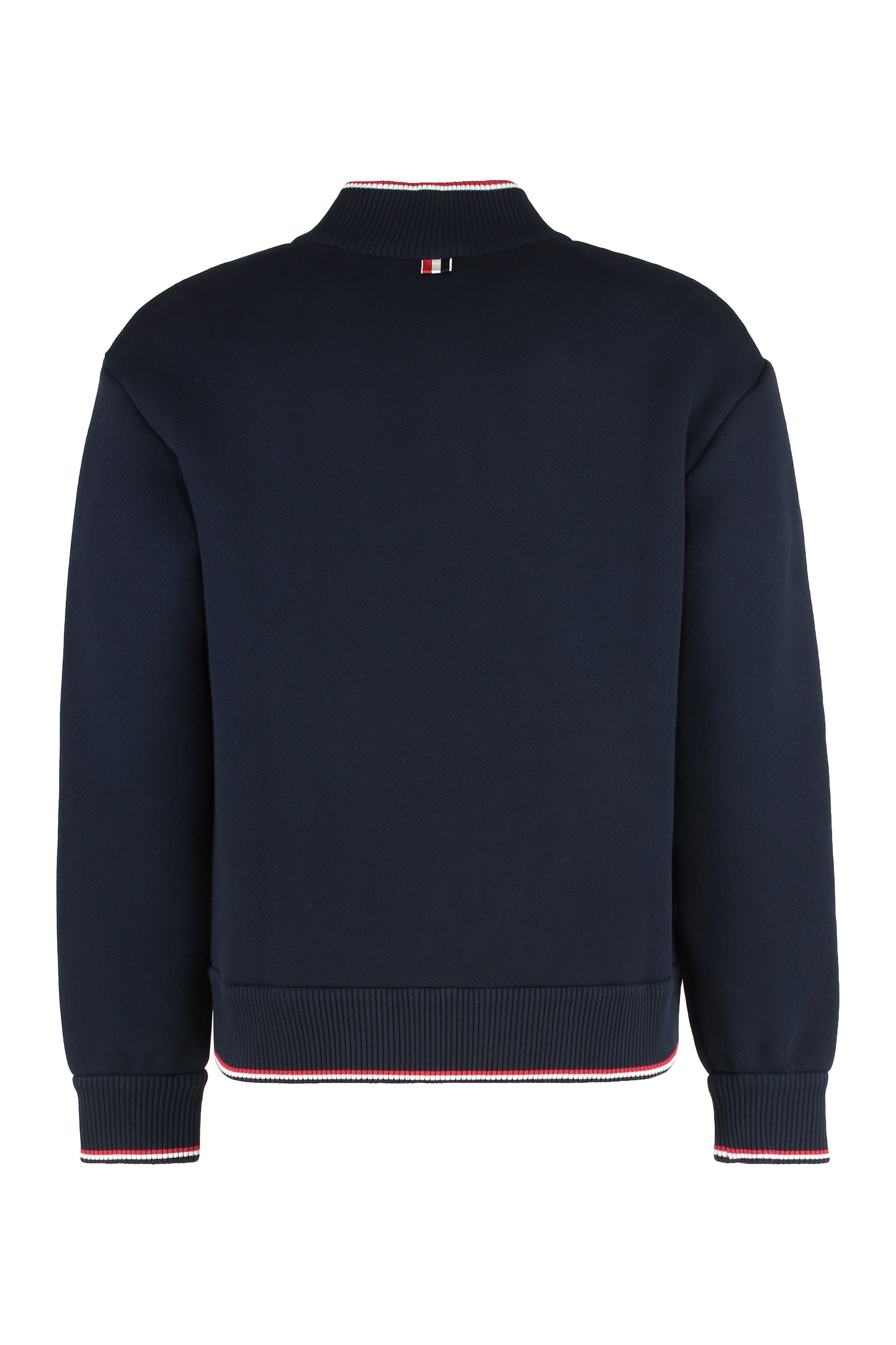 THOM BROWNE Oversize Funnel Neck Zip-Up Jacket - Fall/Winter 25