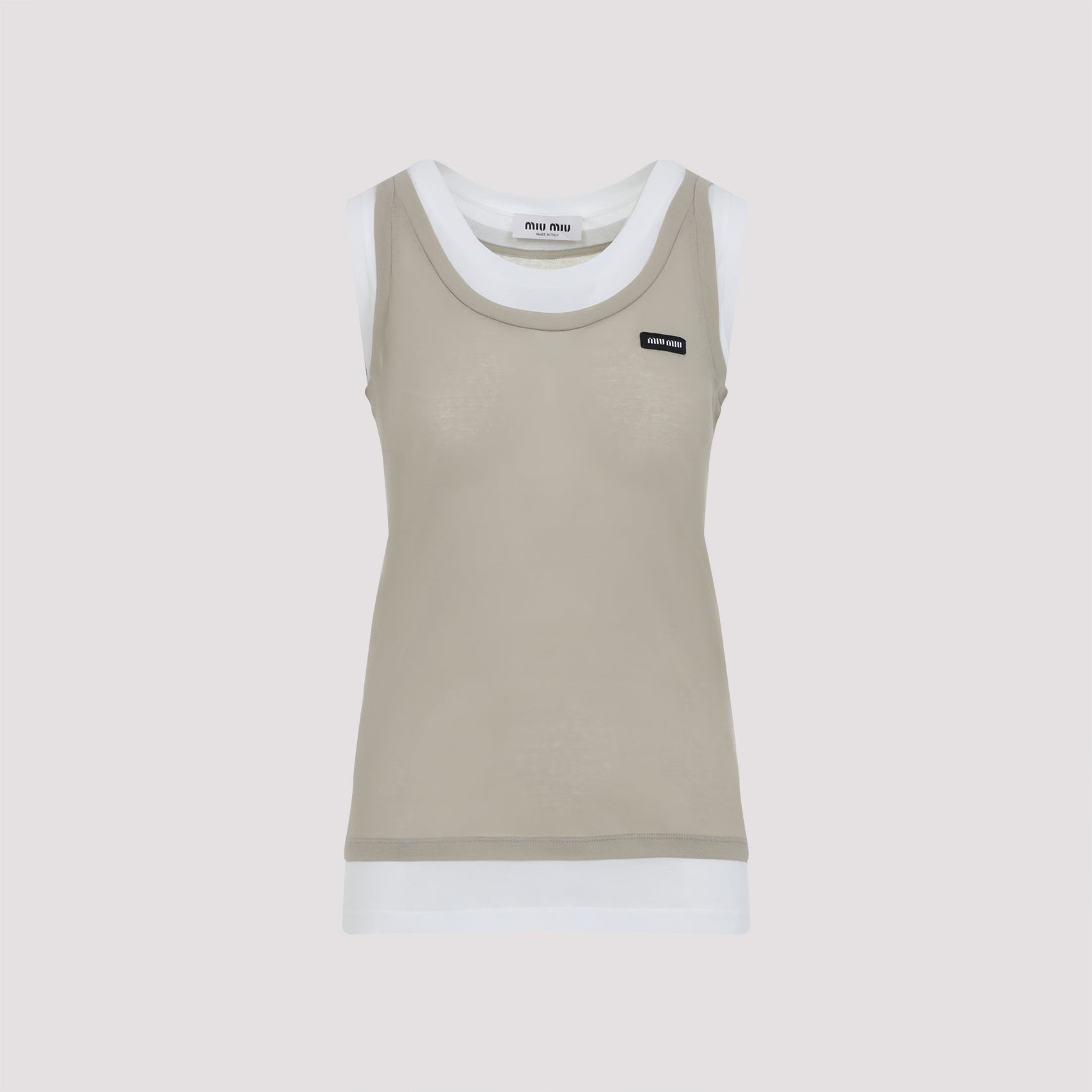 MIU MIU Cotton Tank Top