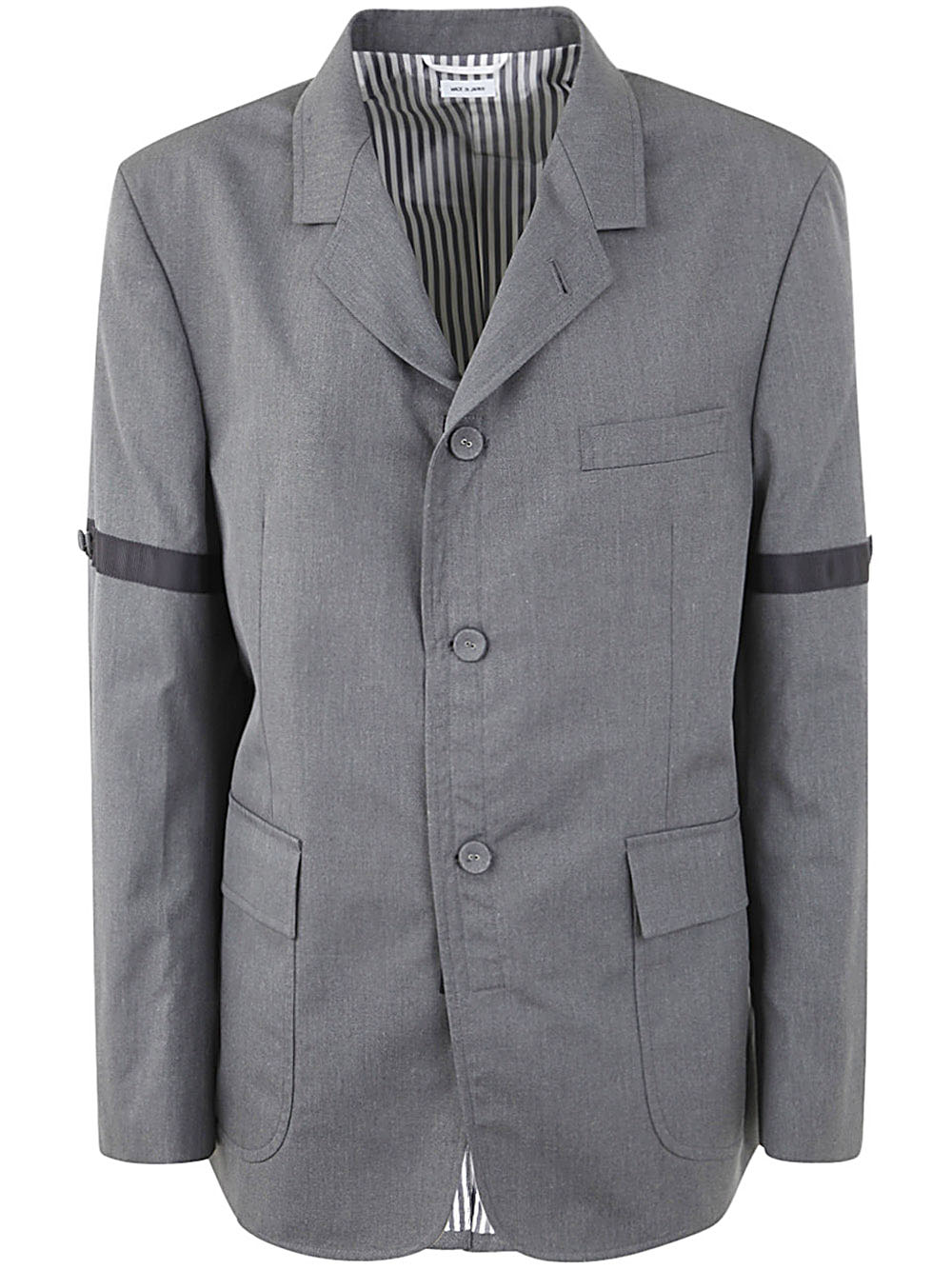 THOM BROWNE Unstructured Straight Fit Suit Jacket with GG Armband