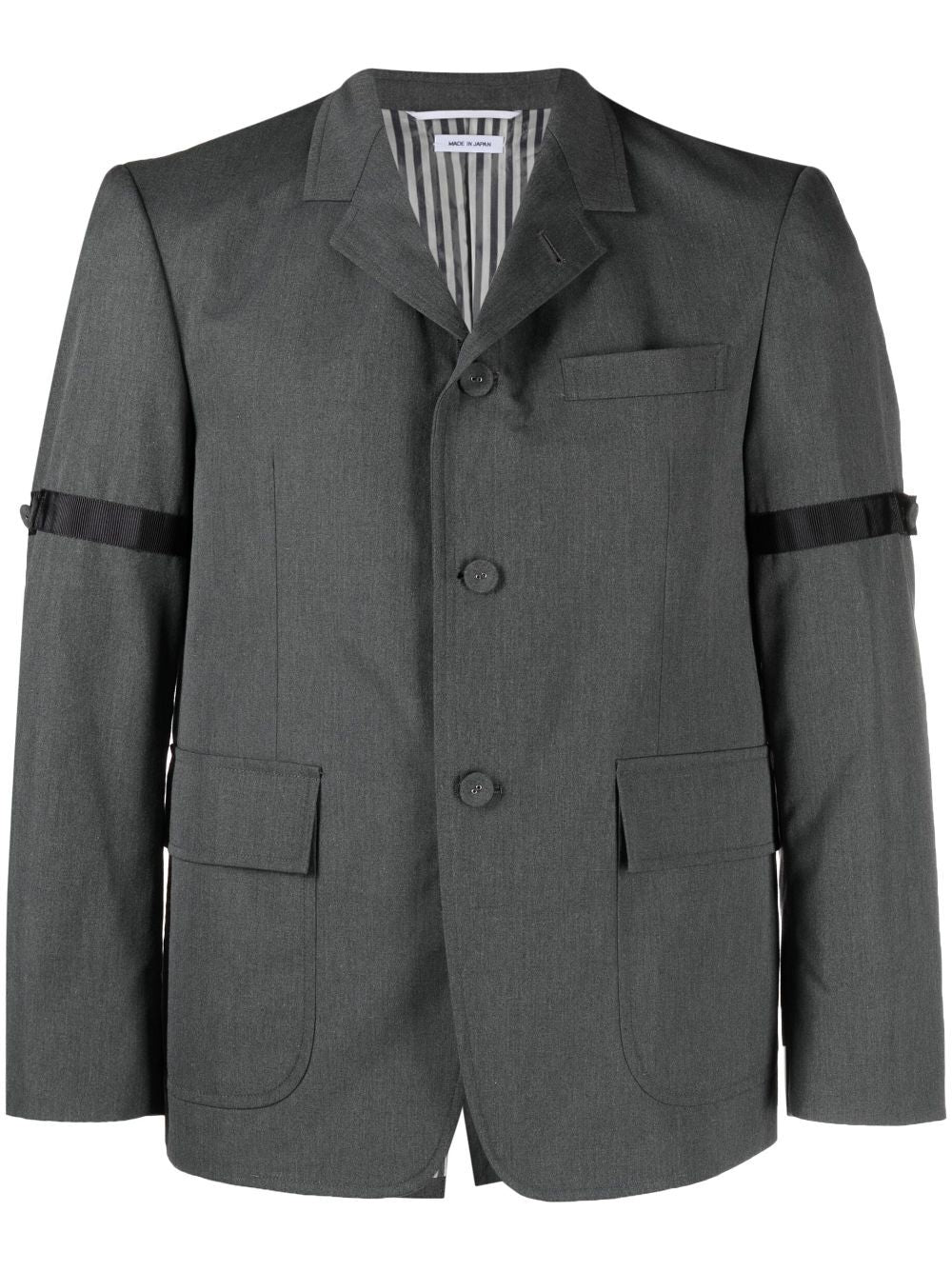 THOM BROWNE Unstructured Straight Fit Suit Jacket with GG Armband