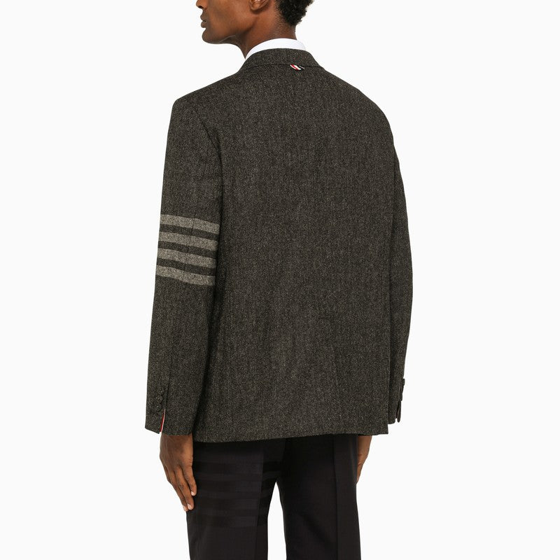 THOM BROWNE Wool Blend Outerwear Jacket for Men