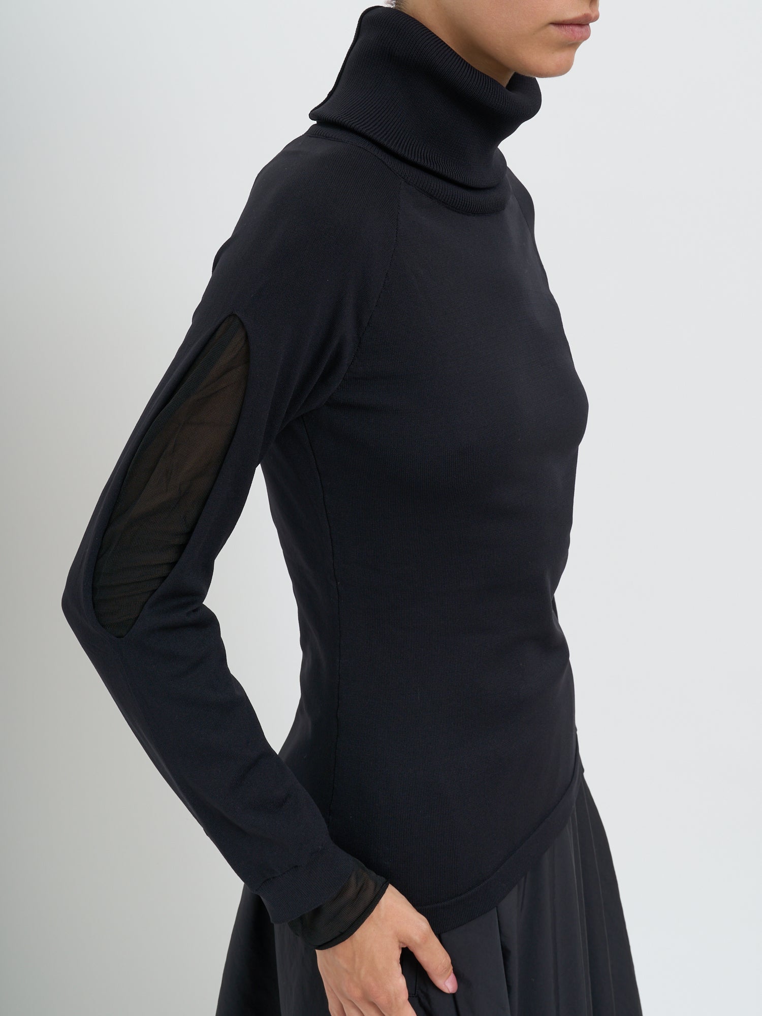 Y-3 Women's Knit Hoodie with Semi-Sheer Vents