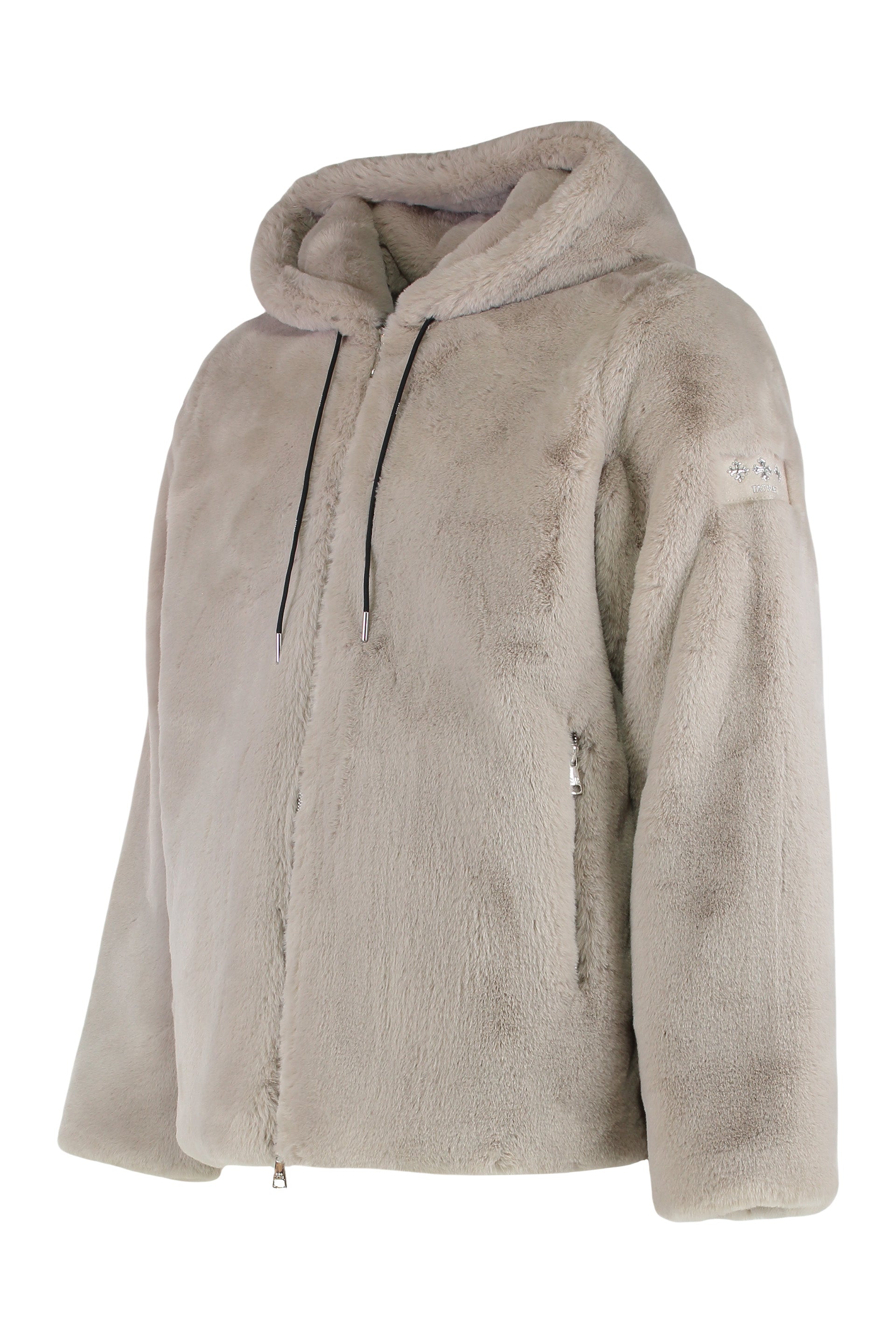 TATRAS Eco-Fur Hooded Blouson Jacket - Men's Size Options Available