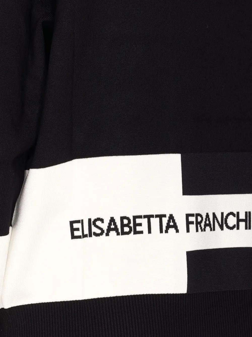 ELISABETTA FRANCHI Crew-Neck Logo Sweatshirt for Women