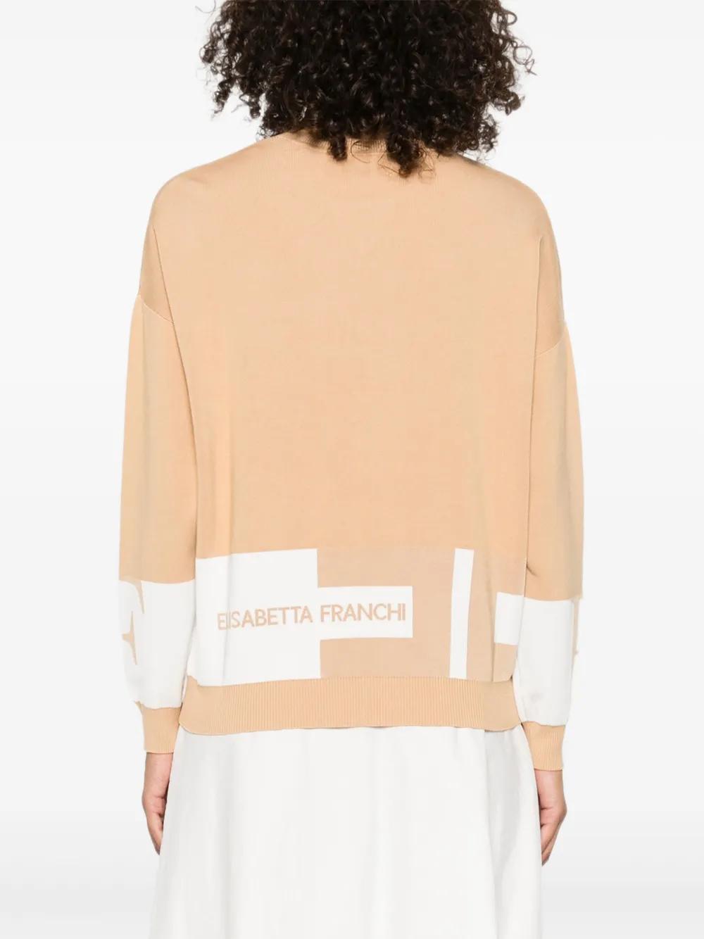ELISABETTA FRANCHI Tricot Crewneck Sweater