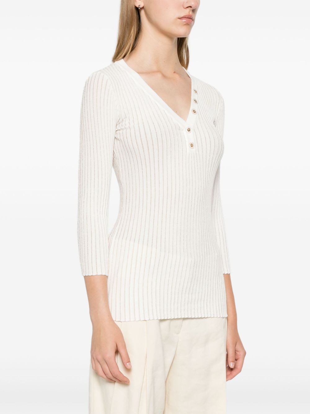 ELISABETTA FRANCHI Ribbed Knit Jumper for Women - Fall/Winter 2025