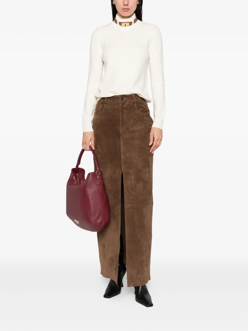 ELISABETTA FRANCHI Chic Knit Sweater for Women - FW25