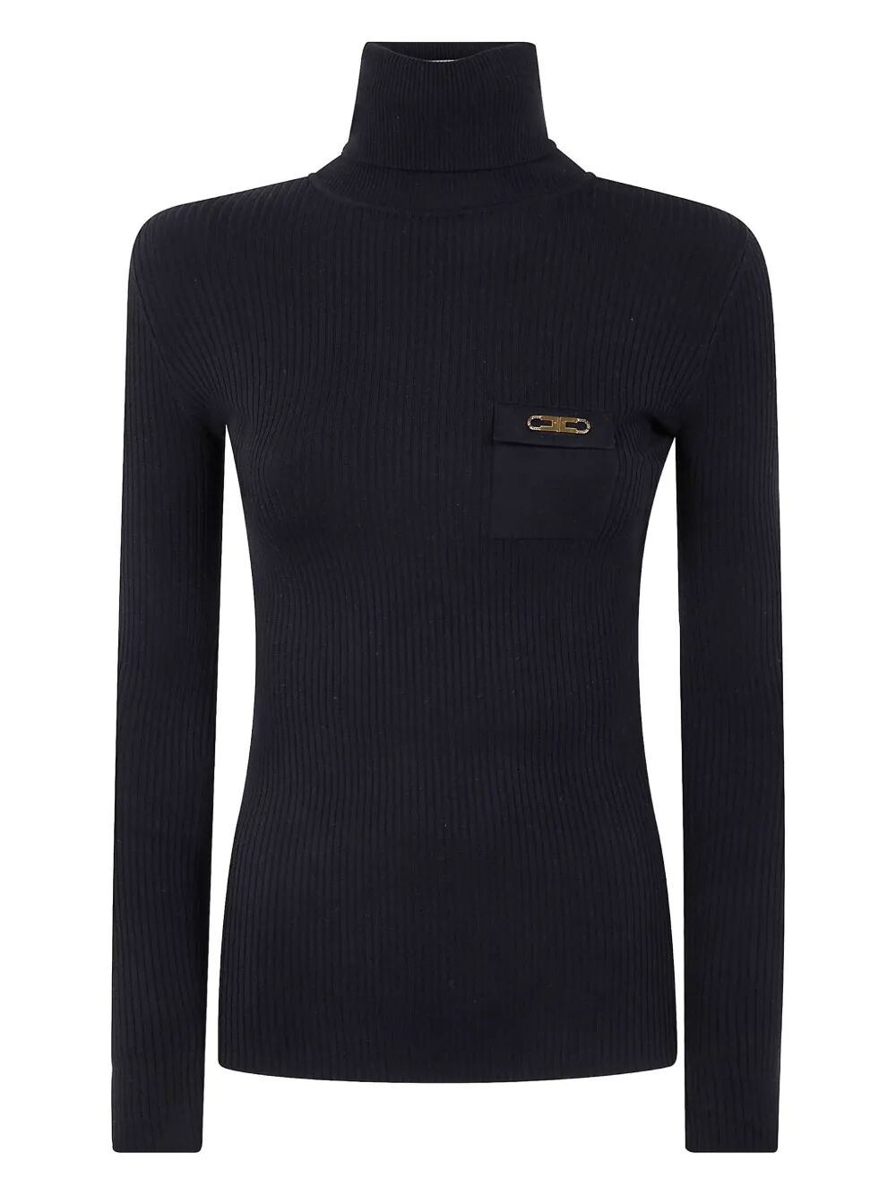 ELISABETTA FRANCHI Slim-Fit Ribbed Knit with Pocket