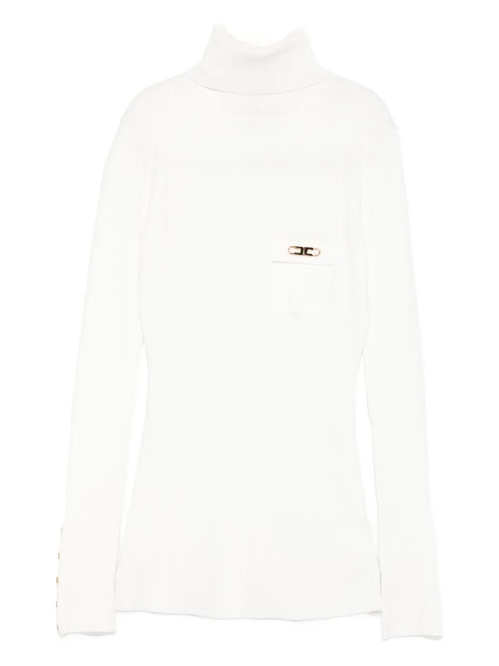 ELISABETTA FRANCHI Slim-Fit Ribbed Knit with Pocket