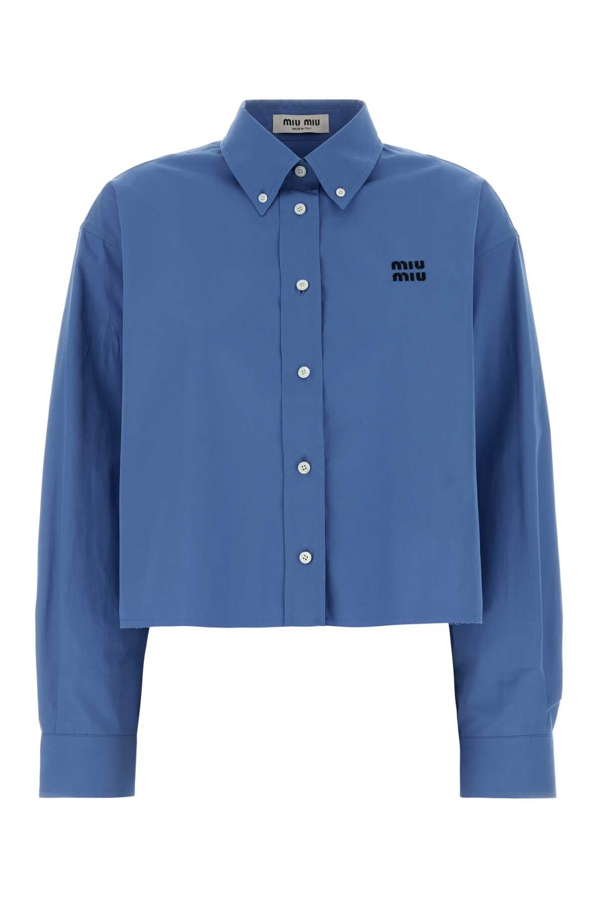 MIU MIU Oversized Poplin Shirt for Women