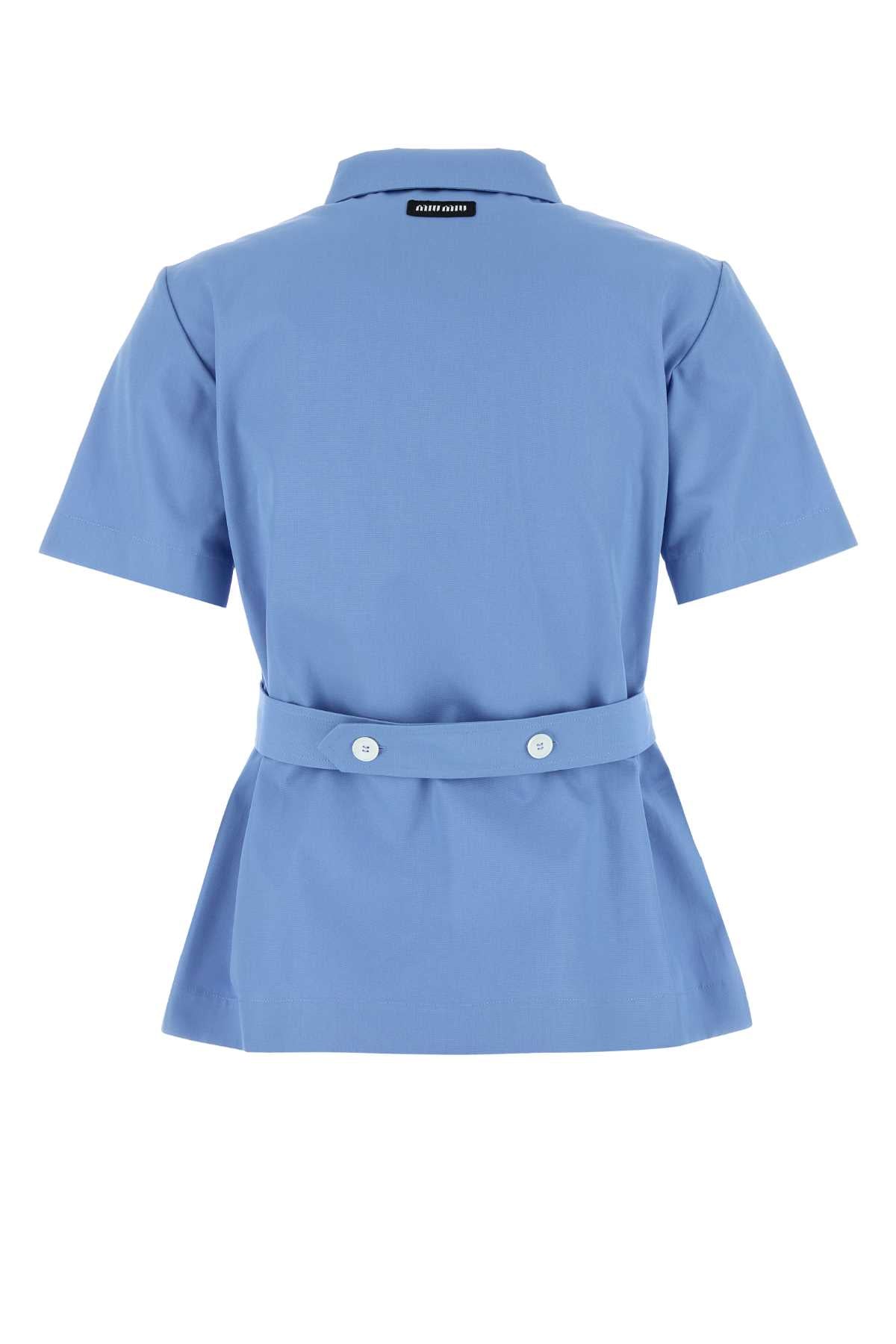 MIU MIU Poplin Shirt for Women - SS25 Mini Fit