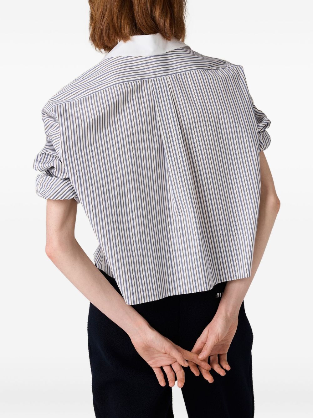 MIU MIU Chic Striped Button-Up Shirt for Women