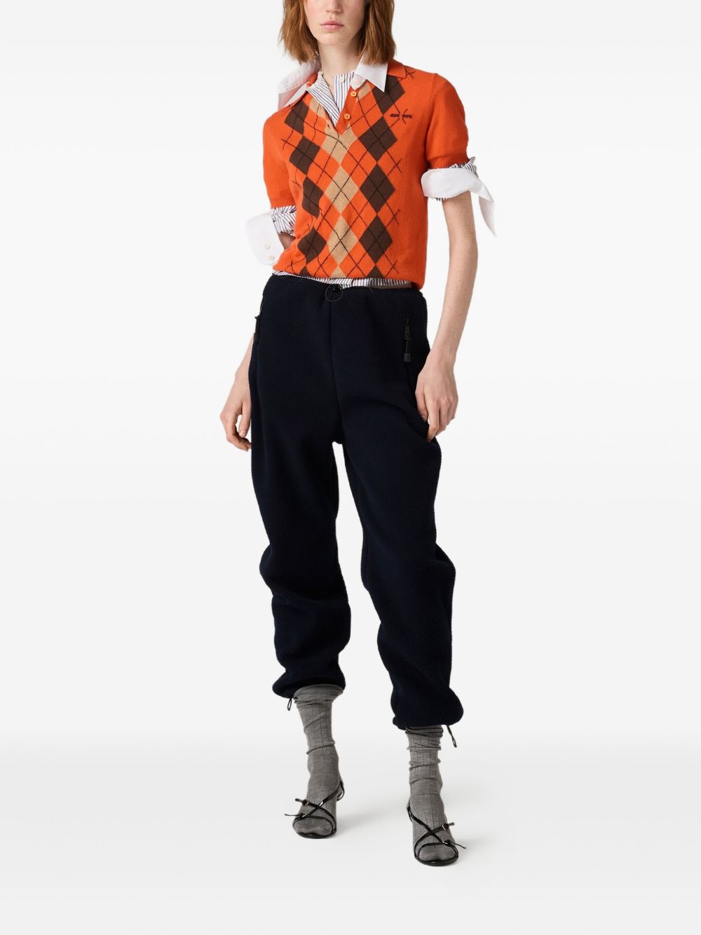 MIU MIU Chic Striped Button-Up Shirt for Women