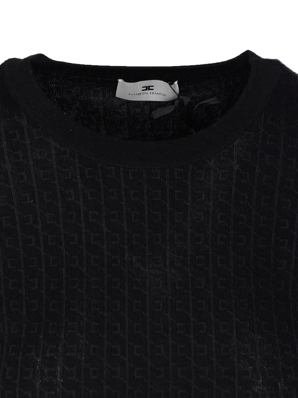 ELISABETTA FRANCHI Wool Blend Crewneck Sweater - FW25