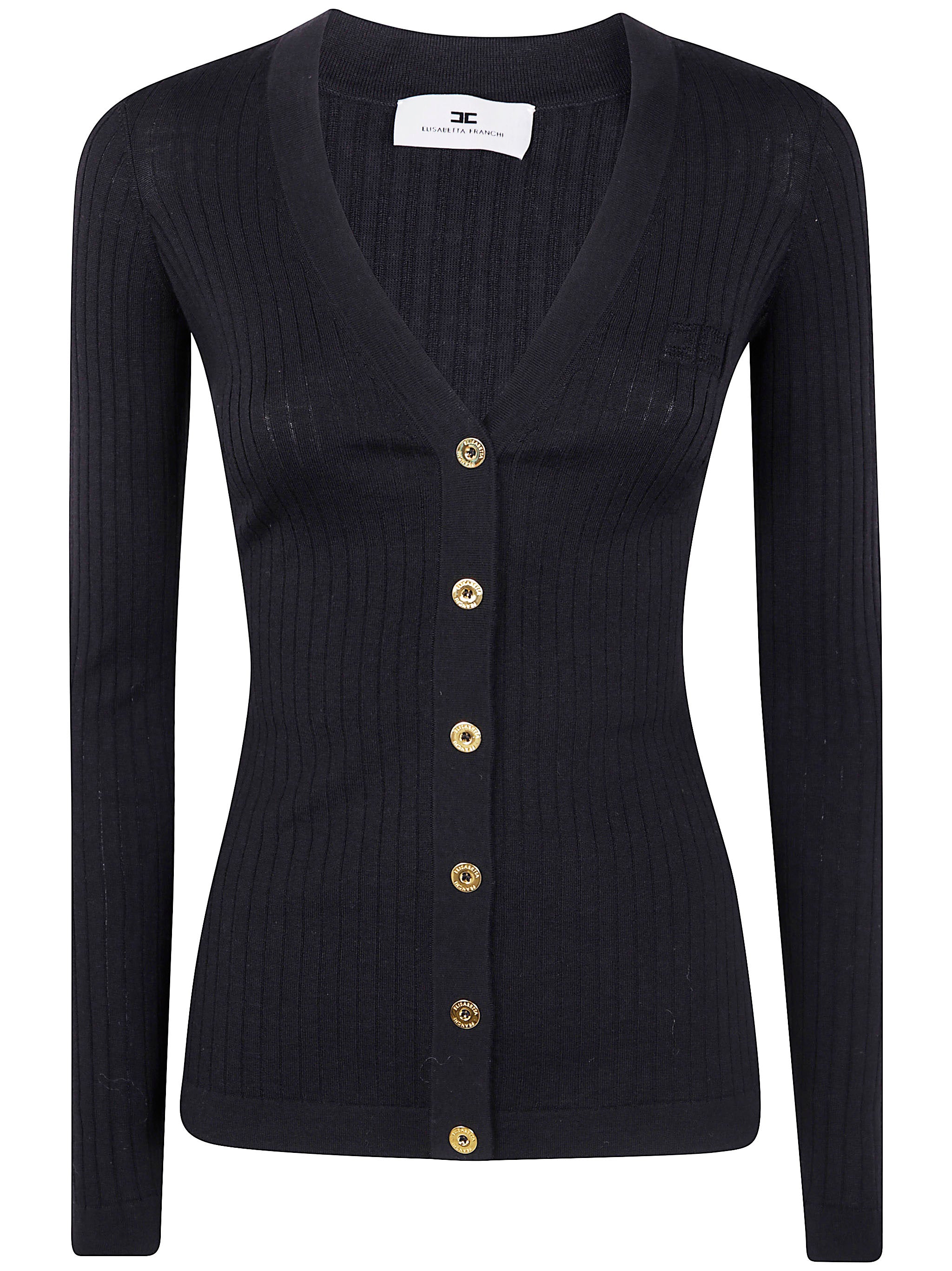 ELISABETTA FRANCHI Tricot V Neck Cardigan