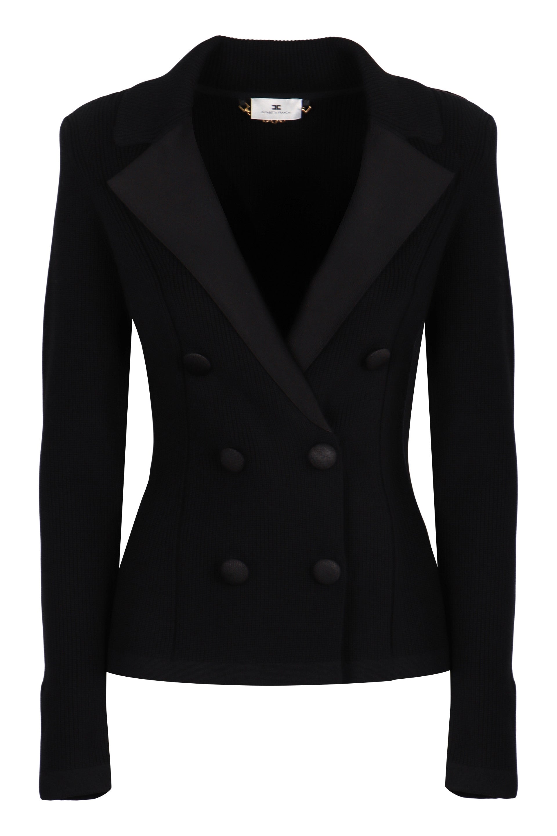 ELISABETTA FRANCHI Double-Breasted Tailored Blazer