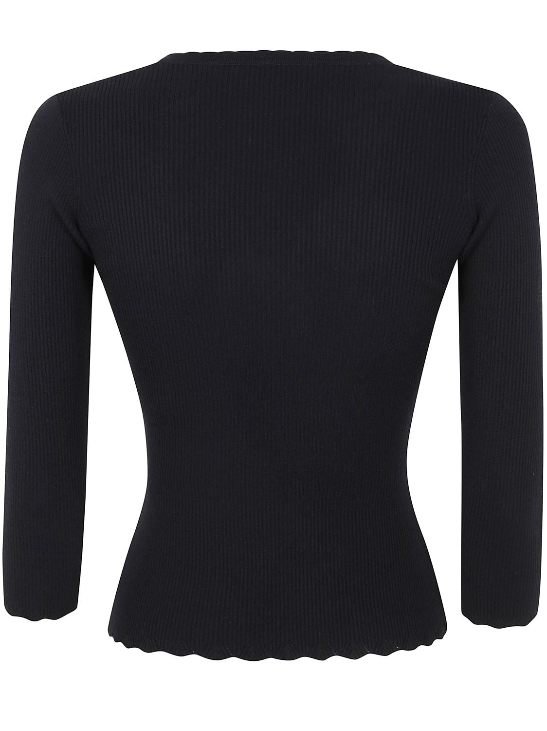 ELISABETTA FRANCHI V Neck Knit Sweater