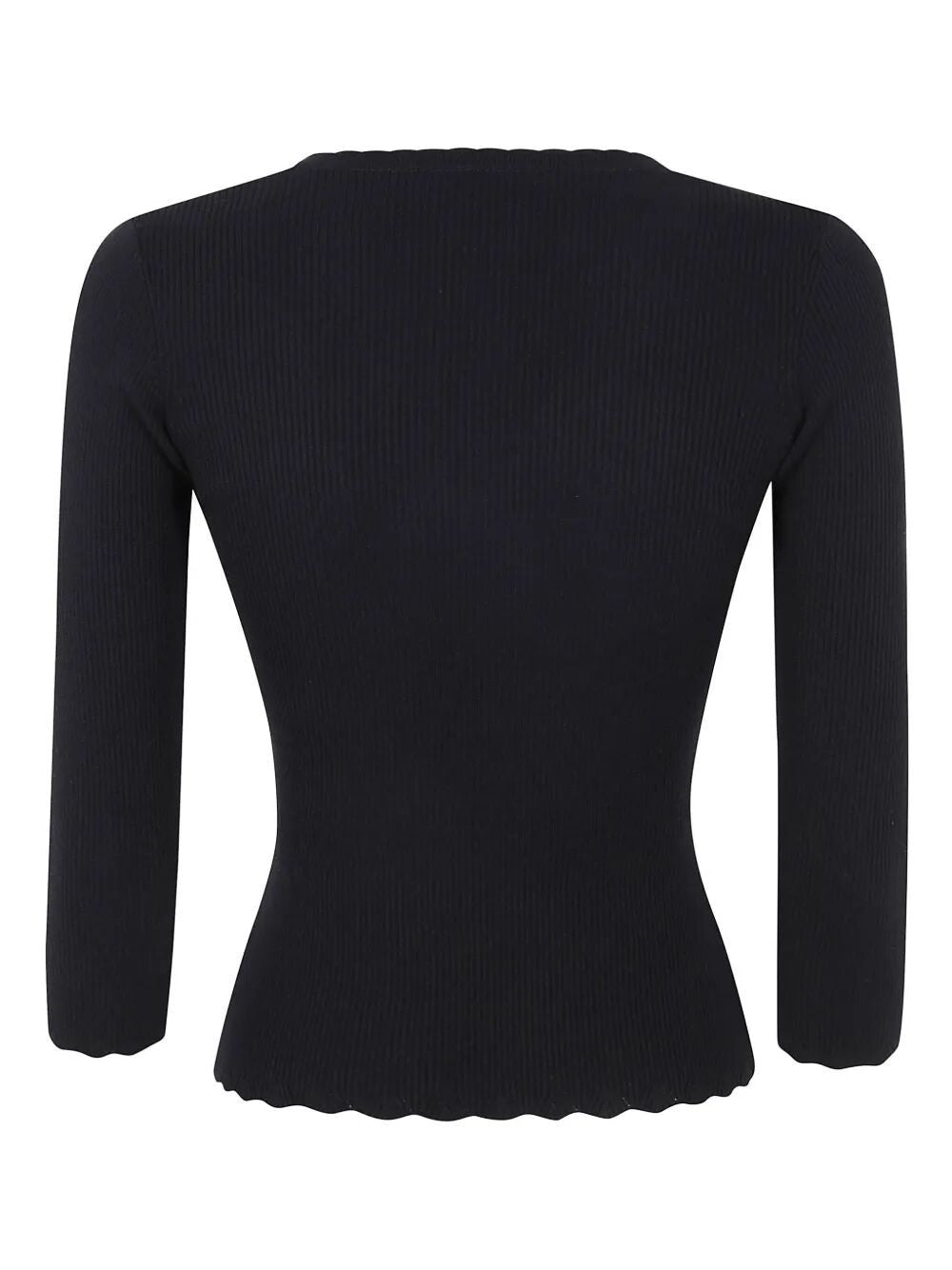 ELISABETTA FRANCHI V Neck Knit Sweater