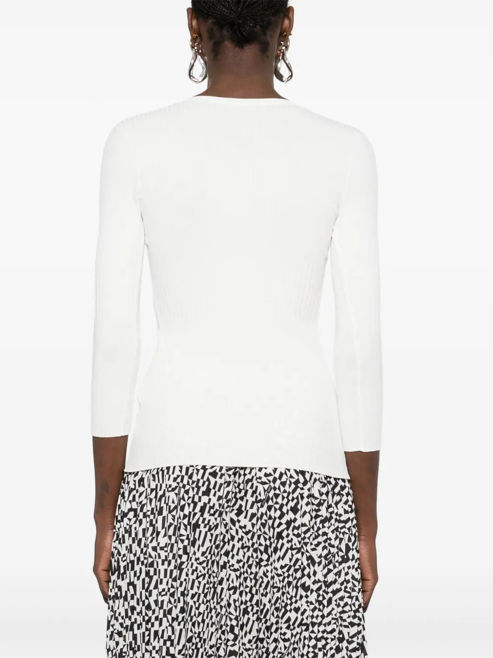 ELISABETTA FRANCHI V-Neck Sweater for Women - SS25 Collection