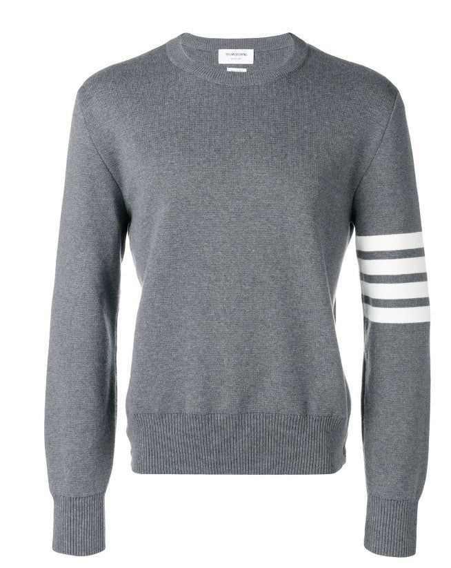 THOM BROWNE Classic Cotton Sweater for Men - Medium
