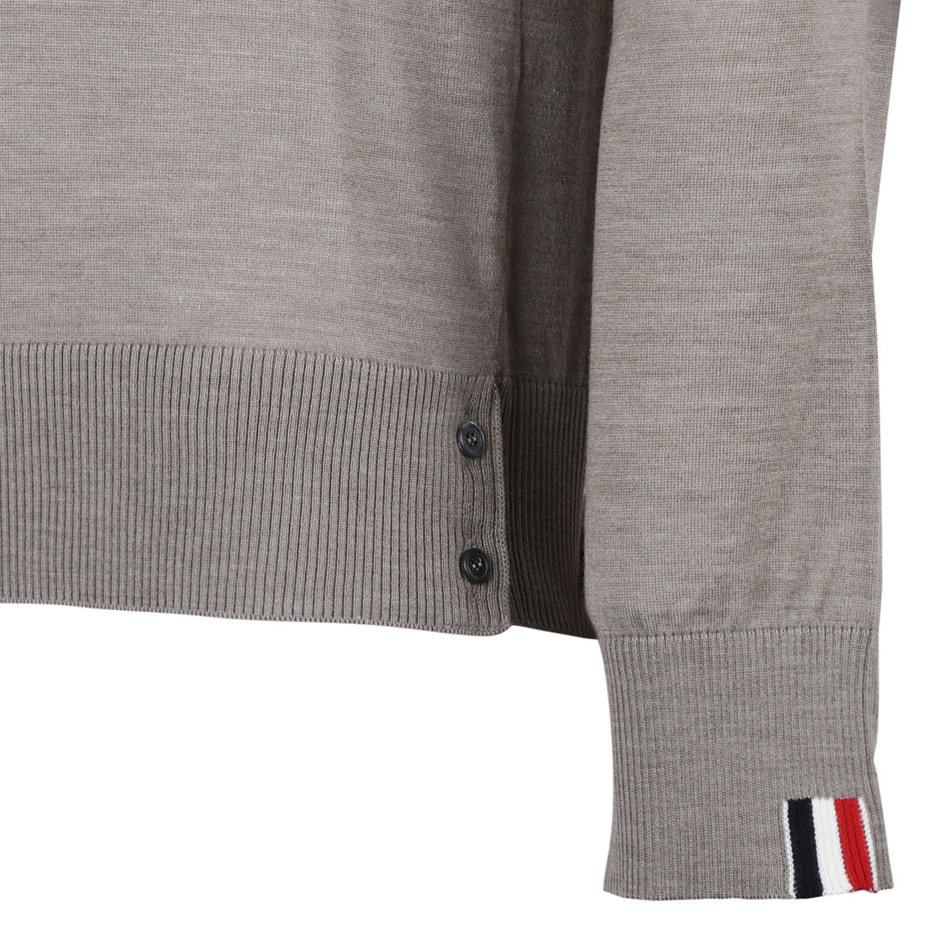 THOM BROWNE Classic Virgin Wool Sweater - Medium Size
