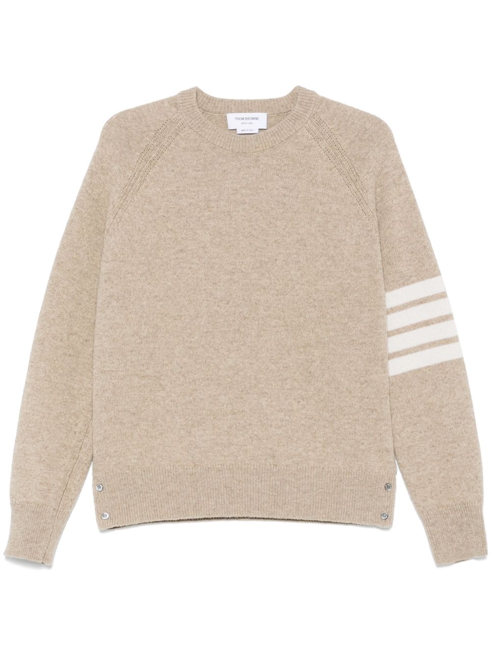 THOM BROWNE Men's Relaxed Raglan Sleeve Wool Sweater