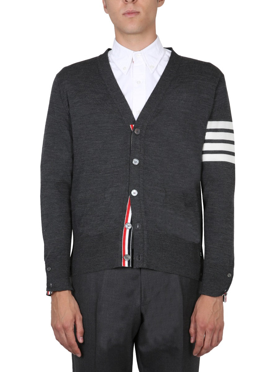 THOM BROWNE Regular Fit 4-Bar Cardigan