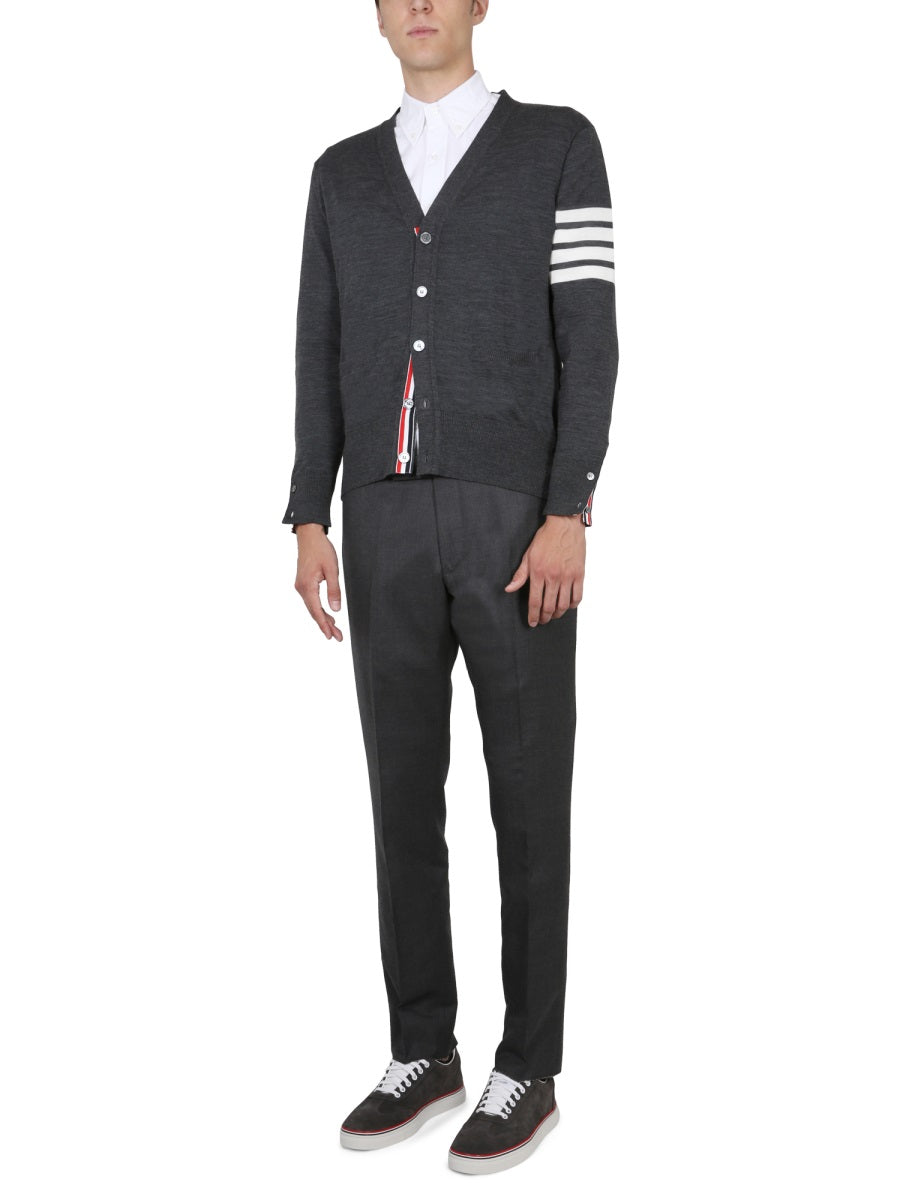 THOM BROWNE Regular Fit 4-Bar Cardigan