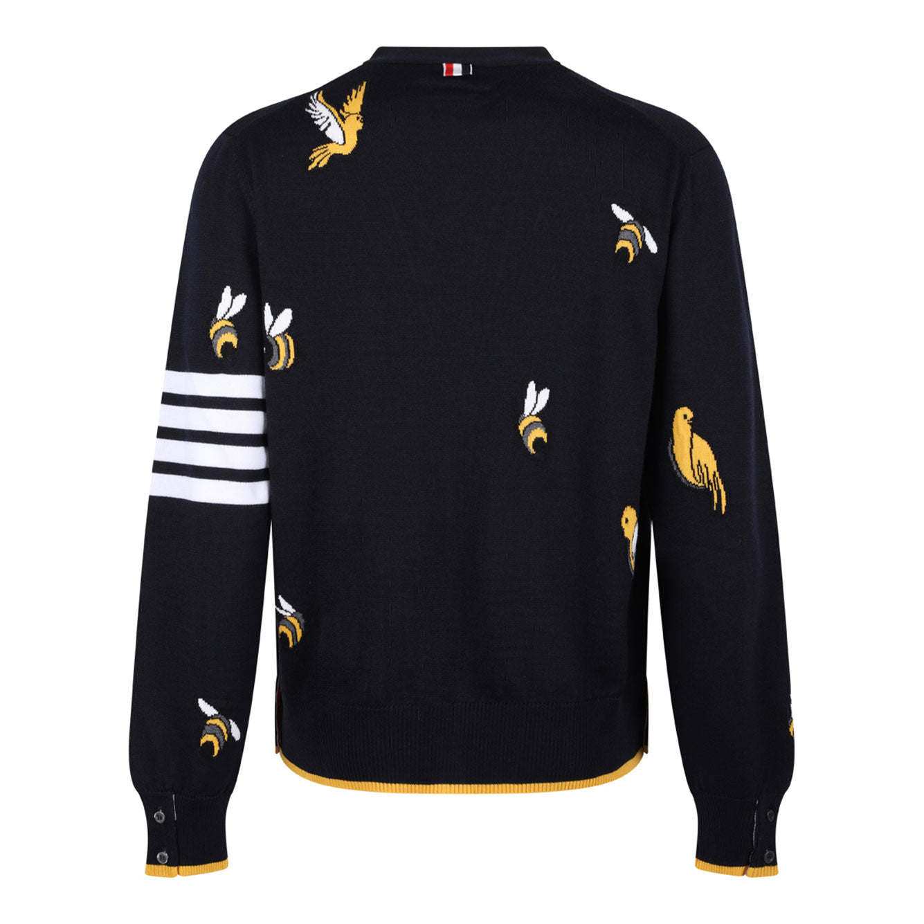 THOM BROWNE Classic Wool Cotton Sweater for Men