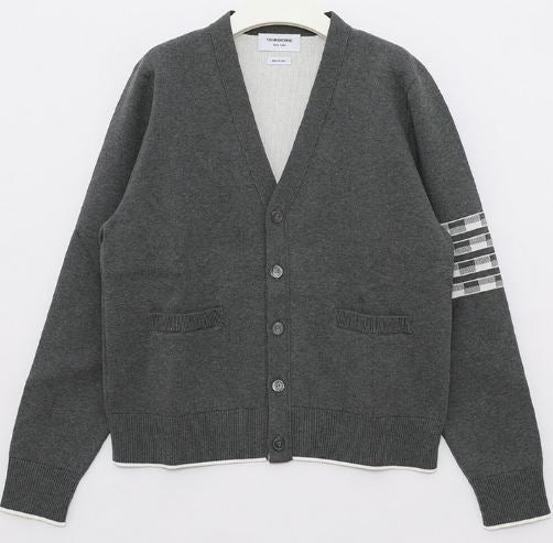 THOM BROWNE Men's Cotton Blend Sweater - Medium Size