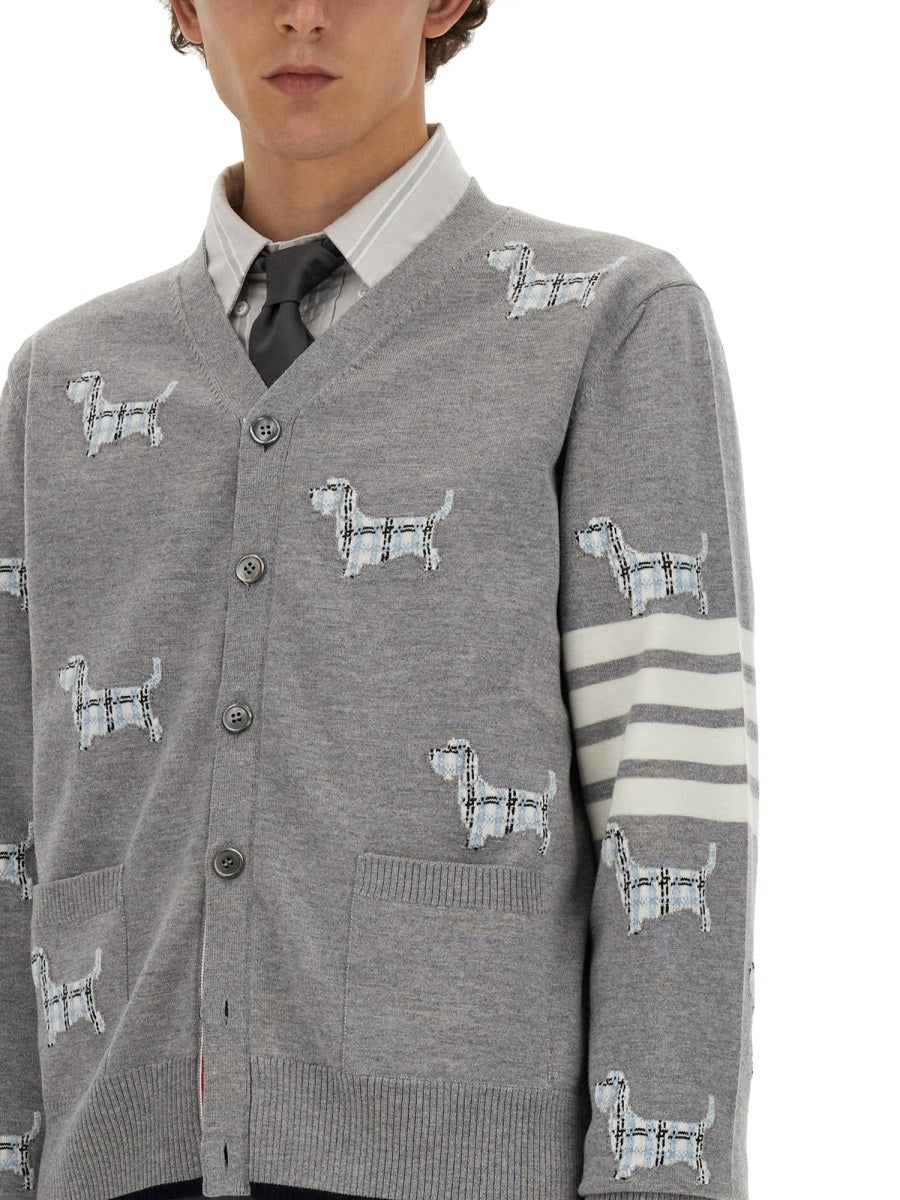 THOM BROWNE Men's Wool Cardigan - Size 3 JP