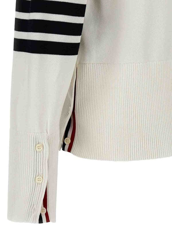 THOM BROWNE Cotton Cardigan for Men
