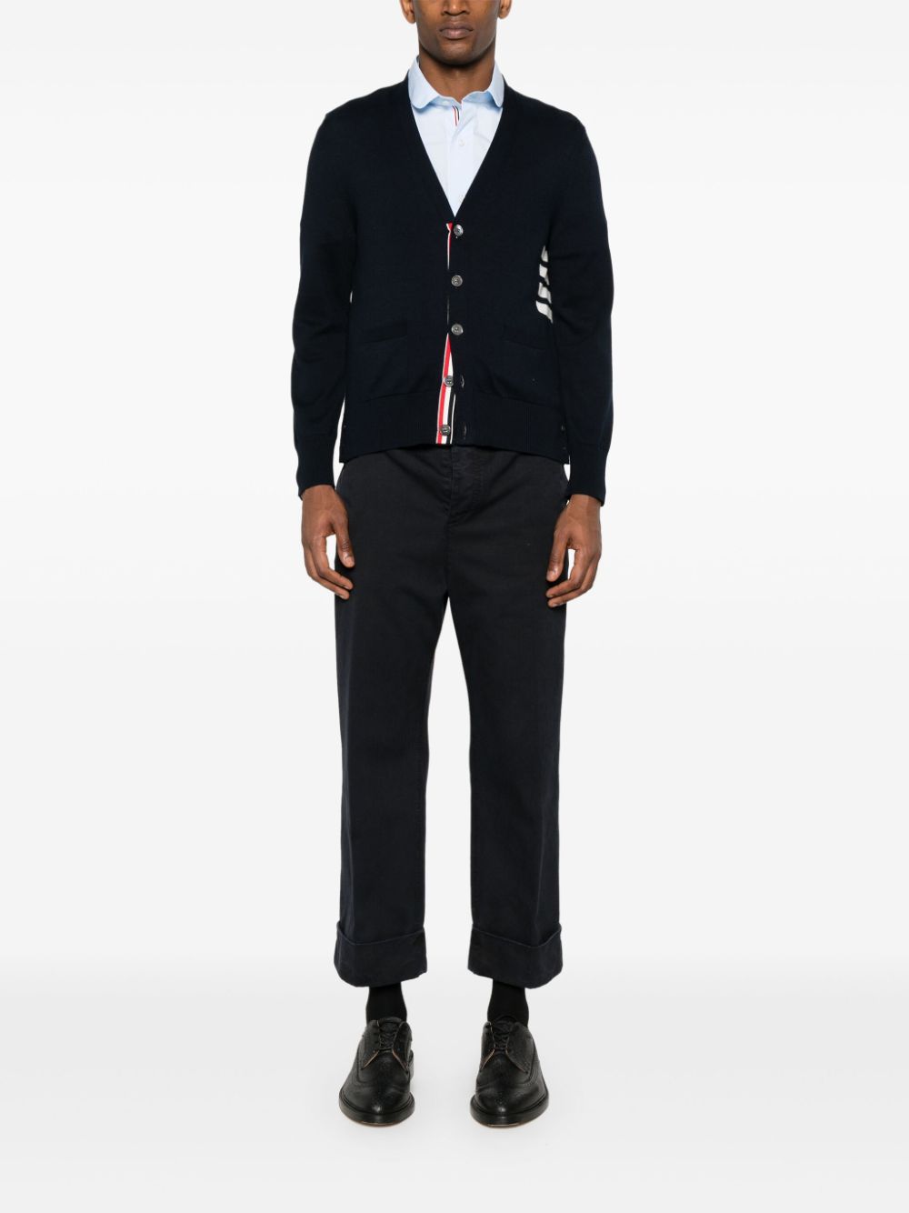 THOM BROWNE Cozy, Stylish Knit Sweater for Men